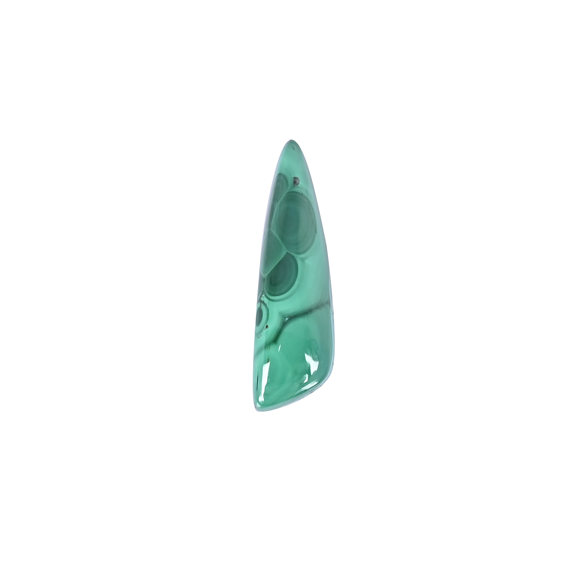 Natural Chrysocolla malachite Loose Gemstone -182 Carat 25x10 mm Flat-back Cabochon for Jewelry Making   1 Pcs