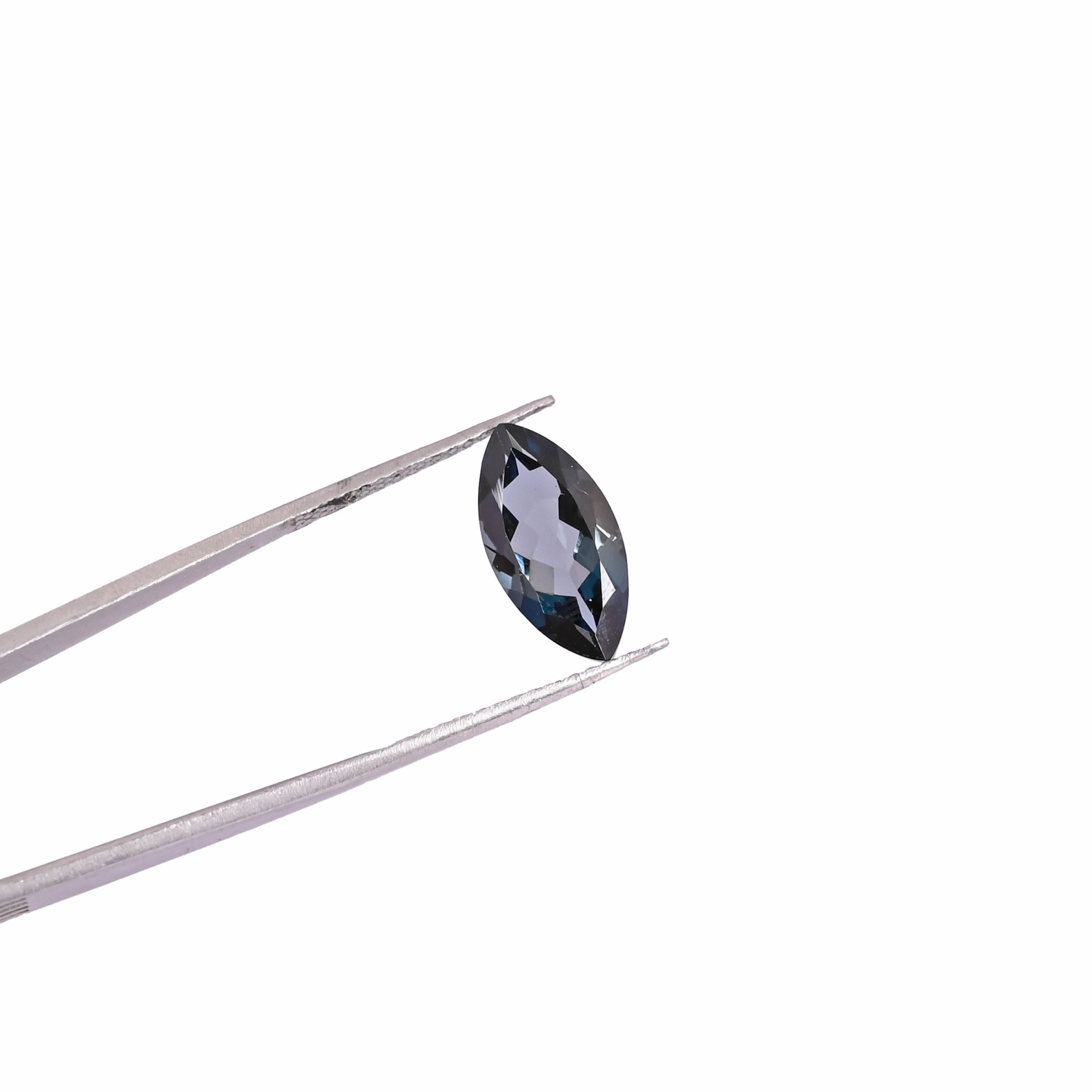London Blue Topaz Gemstone 14x7 mm Marquise Faceted Cut Loose Stone For Jewelry