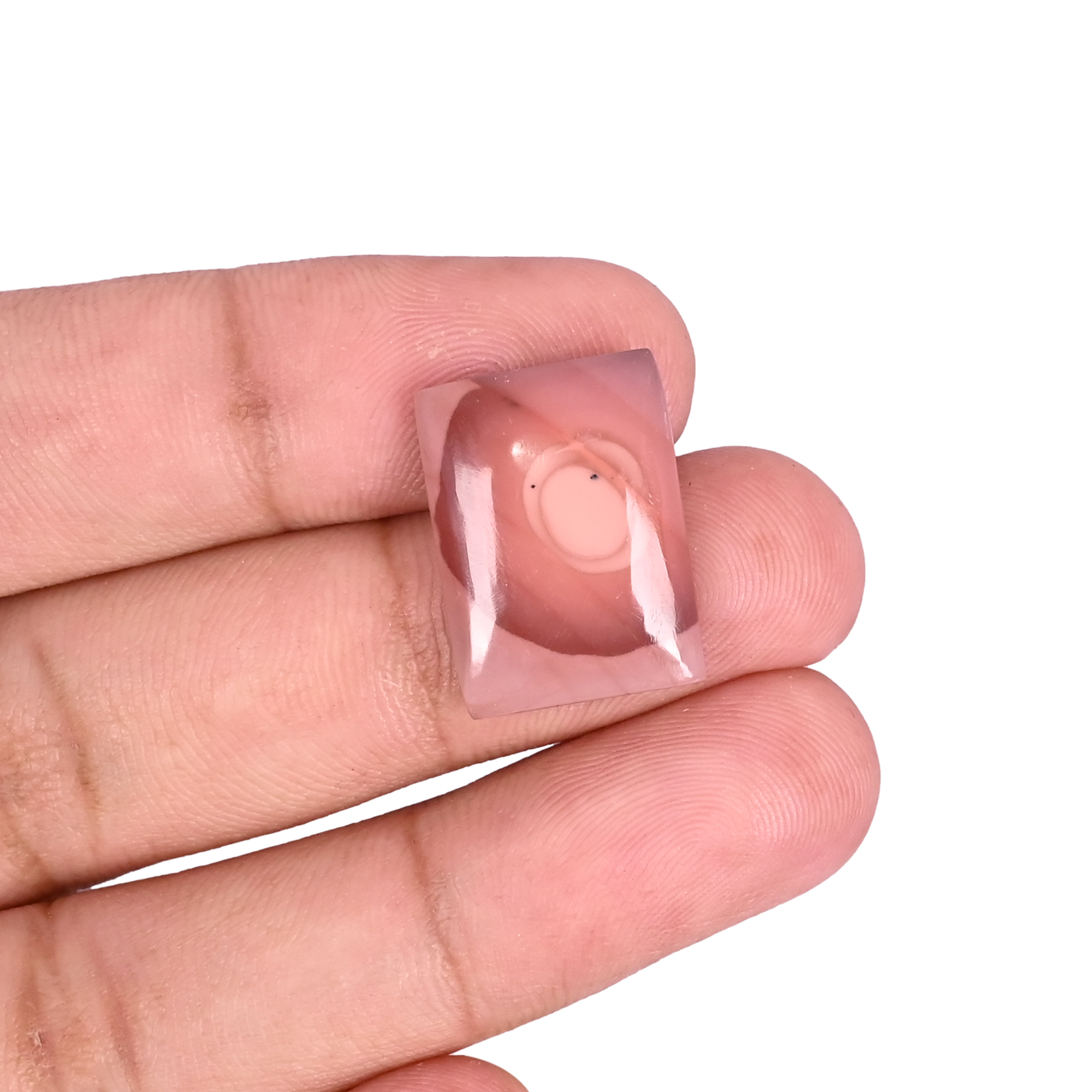 Natural Imperial Jasper Loose Gemstone - 11 Carat Rectangular 19x14 mm Flat-back Cabochon for Jewelry Making