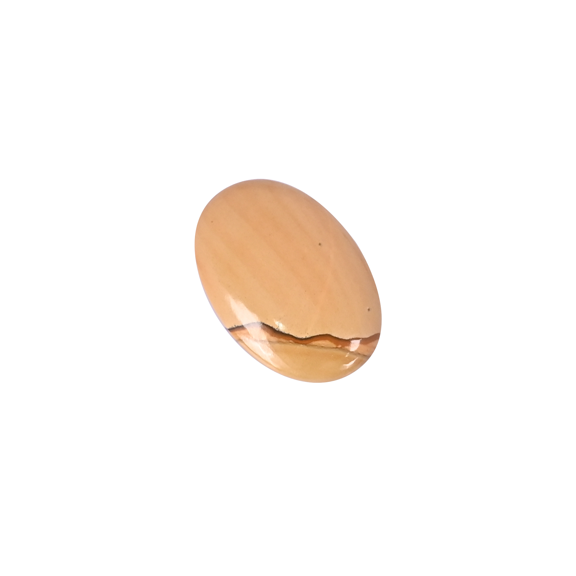 Natural Picture Jasper Loose Gemstone -18 Carat Oval 28x19 mm Flat-back Cabochon for Jewelry Making
