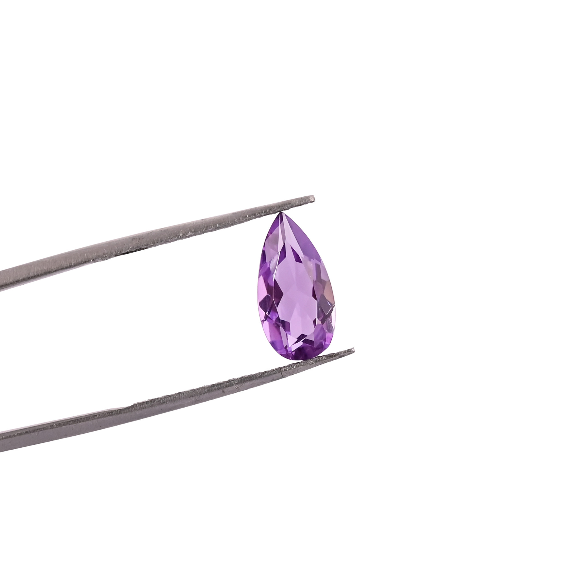 Purple Amethyst 12x6 MM Teardrop Faceted Cut Loose Stone For Making Jewelry
