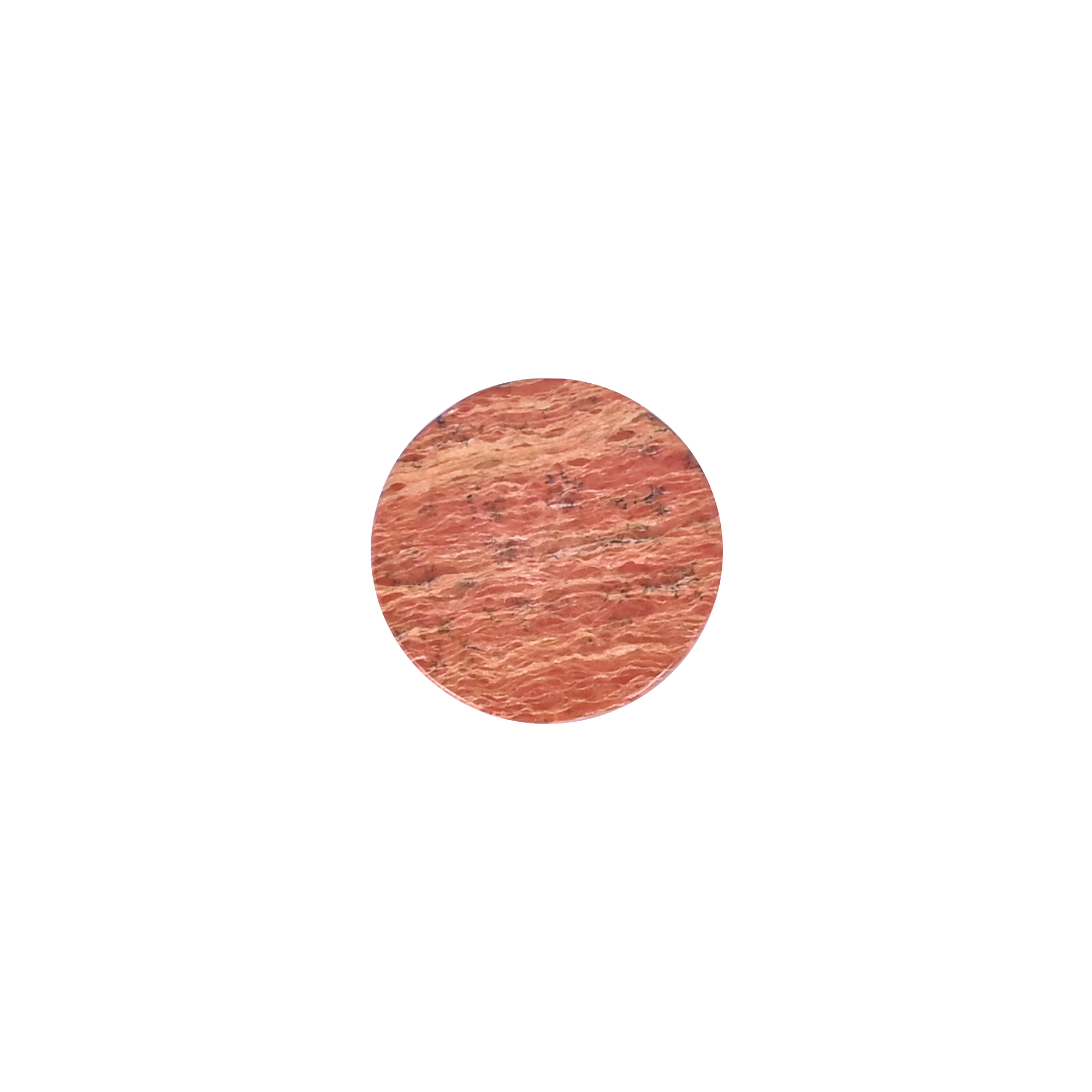 Dinosaur bone Loose Gemstone 139 Carat Round 19x19 mm Flat-back Cabochon for Jewelry Making  1 Pcs