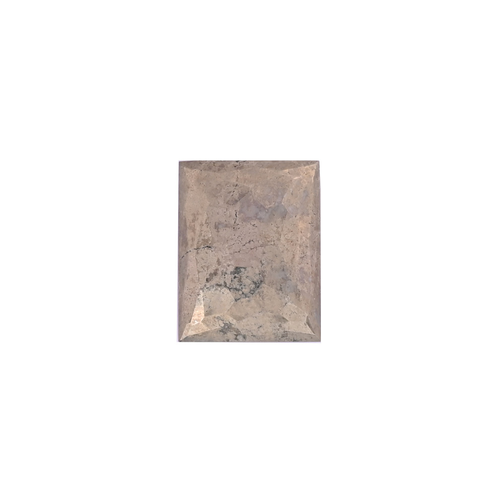 Image of Natural Pyrite Loose Gemstone -83.8 Carat Rectangle 30x23 mm Flat-back Cabochon for Jewelry Making