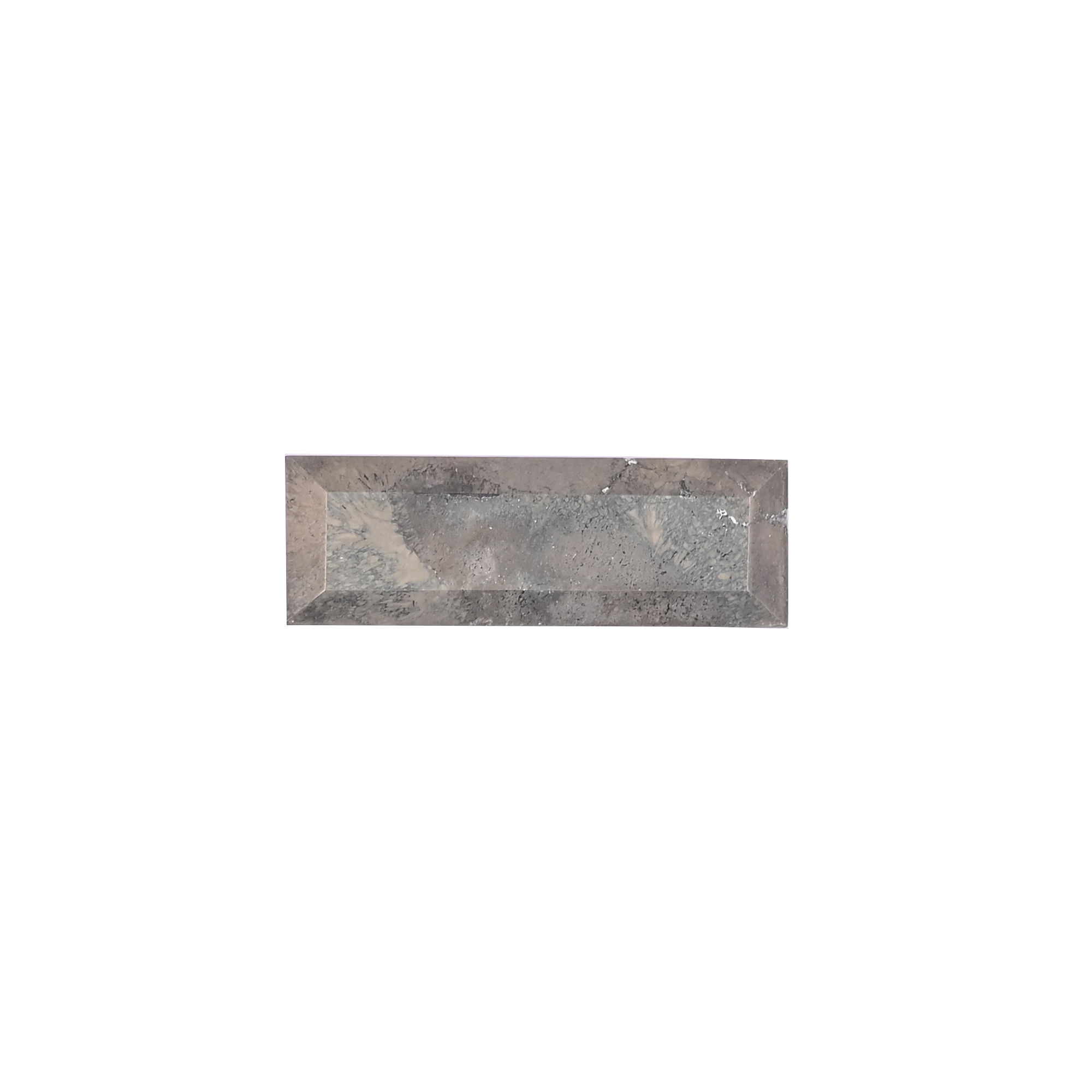 Natural Pyrite Loose Gemstone -56 Carat Rectangle 36x12 mm Flat-back Cabochon for Jewelry Making