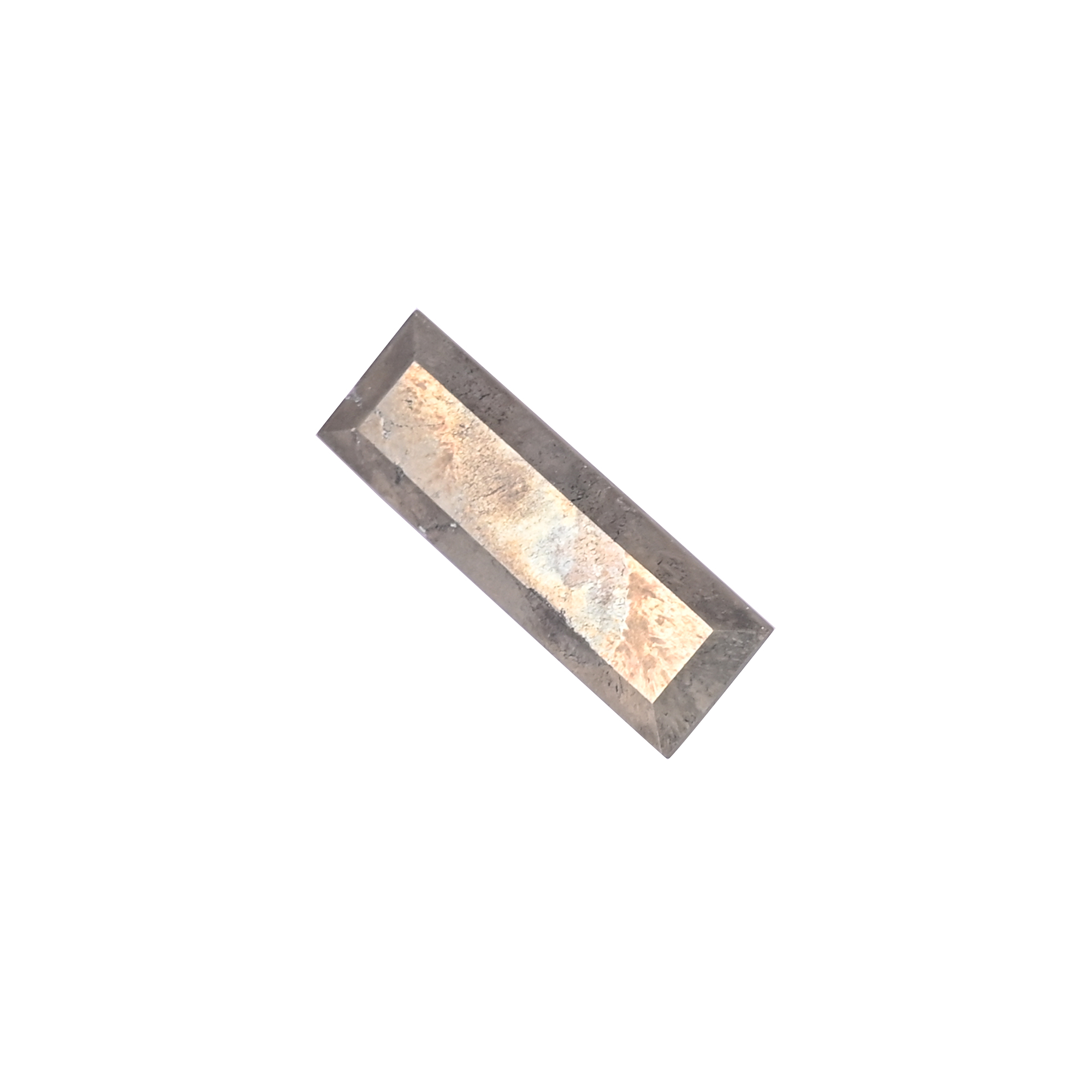 Natural Pyrite Loose Gemstone -56 Carat Rectangle 36x12 mm Flat-back Cabochon for Jewelry Making