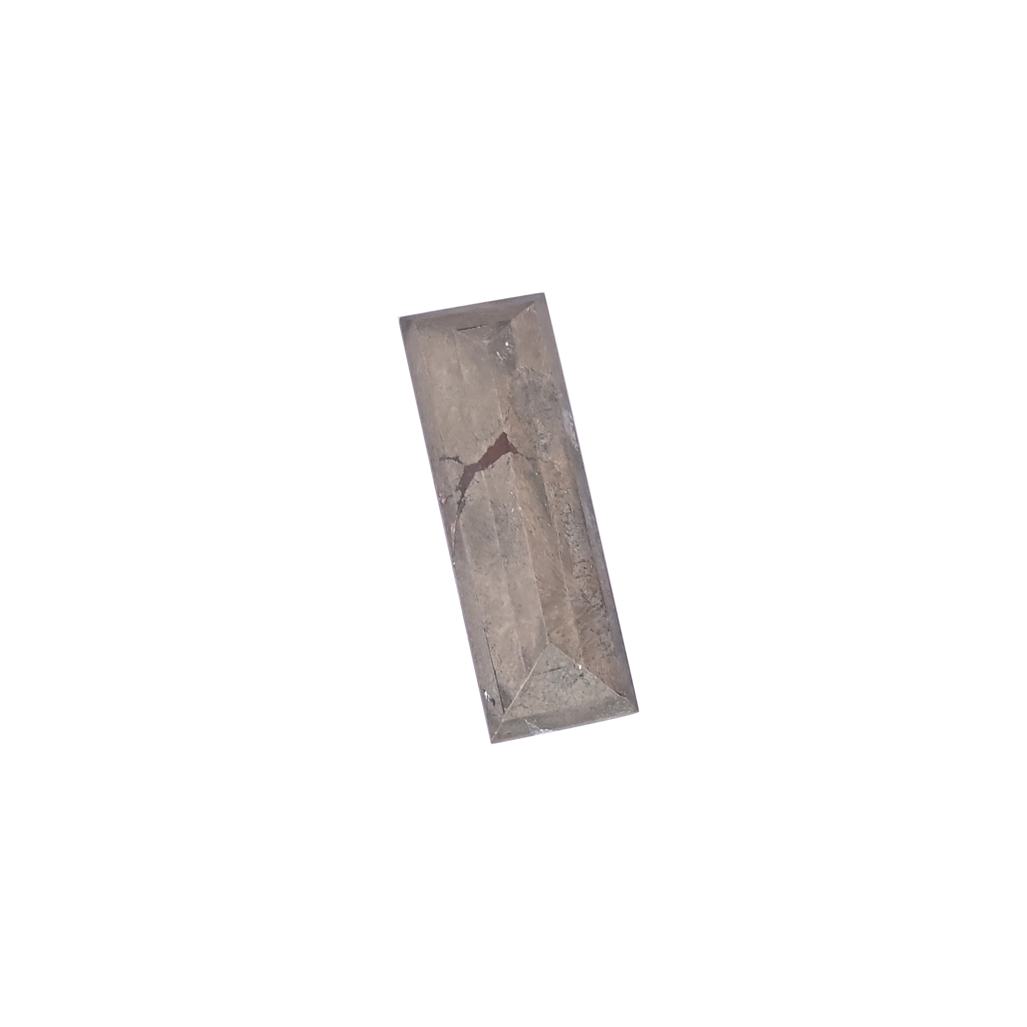 Natural Pyrite Loose Gemstone -56 Carat Rectangle 36x12 mm Flat-back Cabochon for Jewelry Making