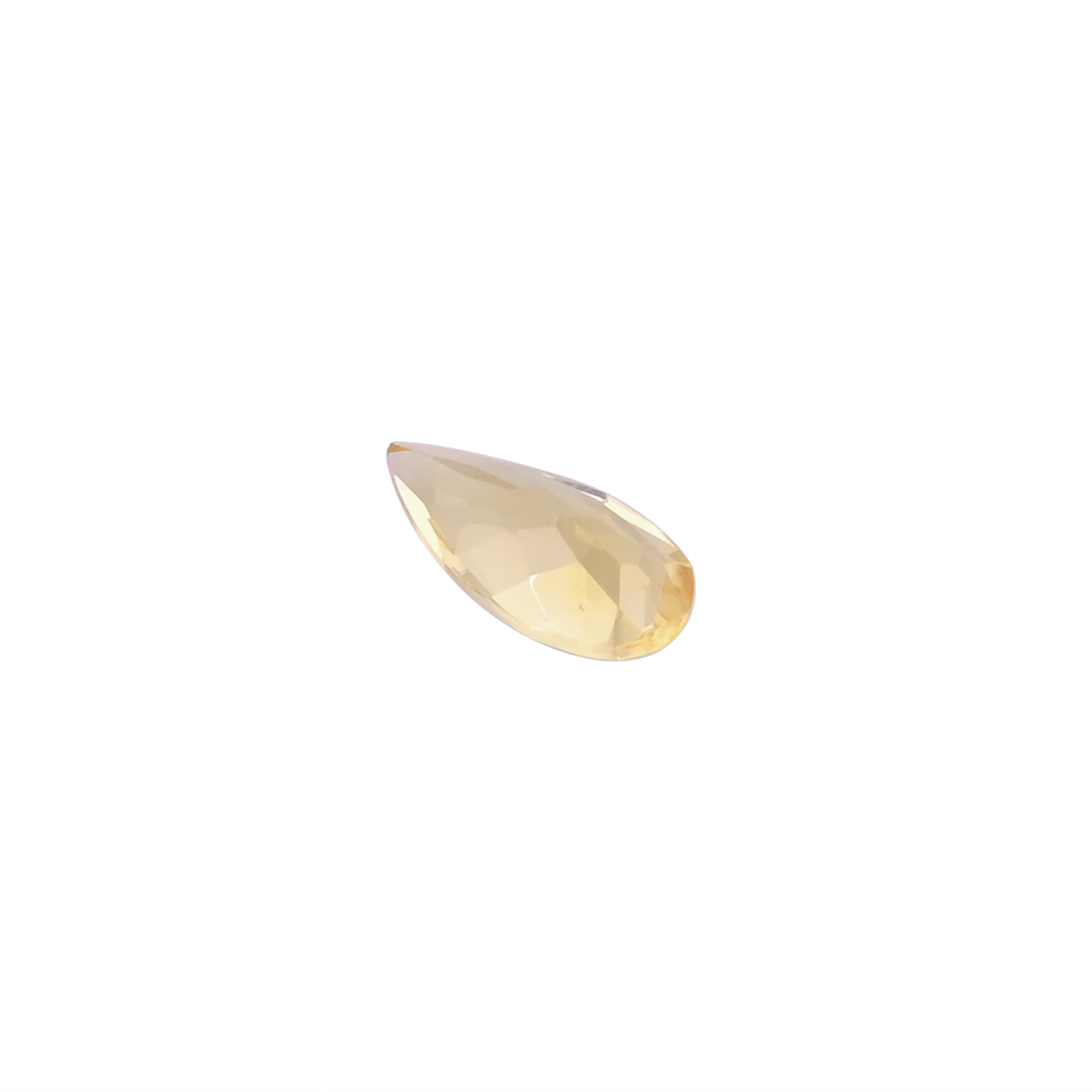 Natural Yellow Citrine Gemstone 165 Ct Pear Faceted Loose Stone For Making Jewelry