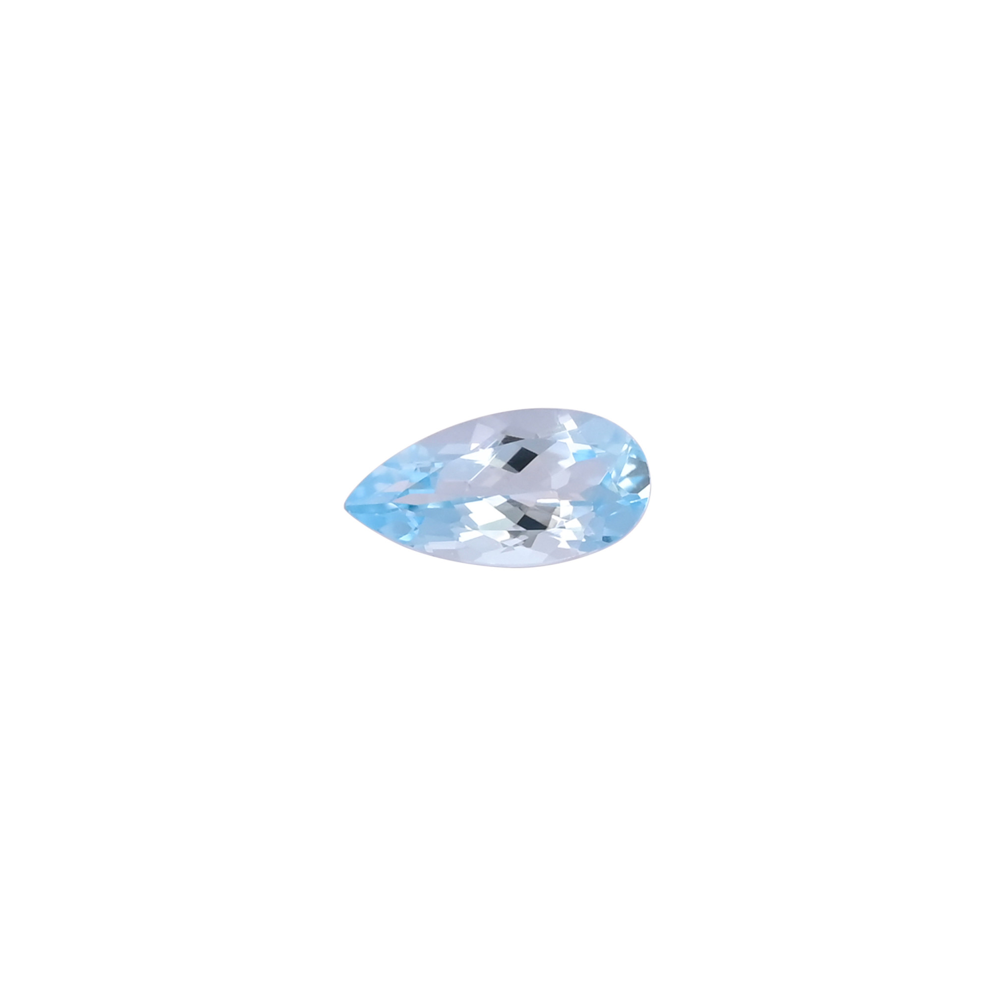 Natural Swiss Blue Topaz Gemstone 8x16 MM Pear Faceted Cut Loose Stone For Making Jewelry