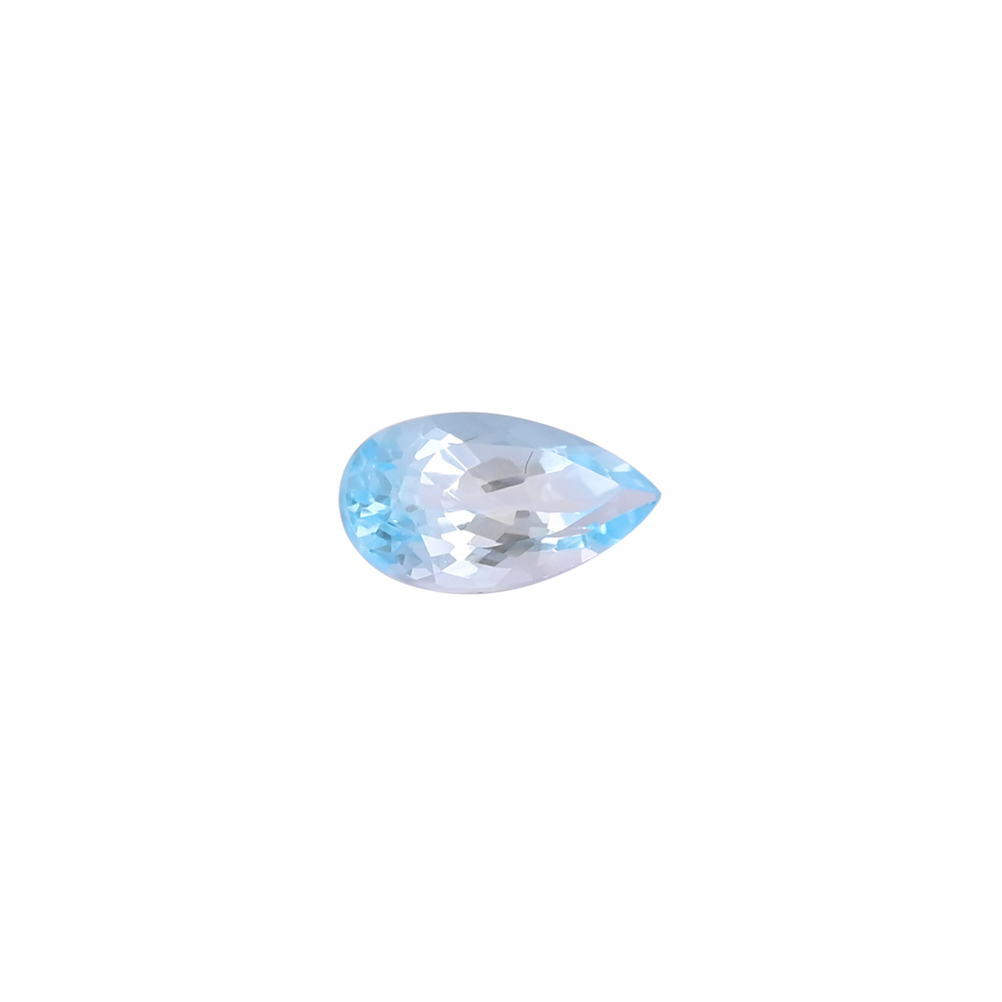 Natural Swiss Blue Topaz Gemstone 8x16 MM Pear Faceted Cut Loose Stone For Making Jewelry