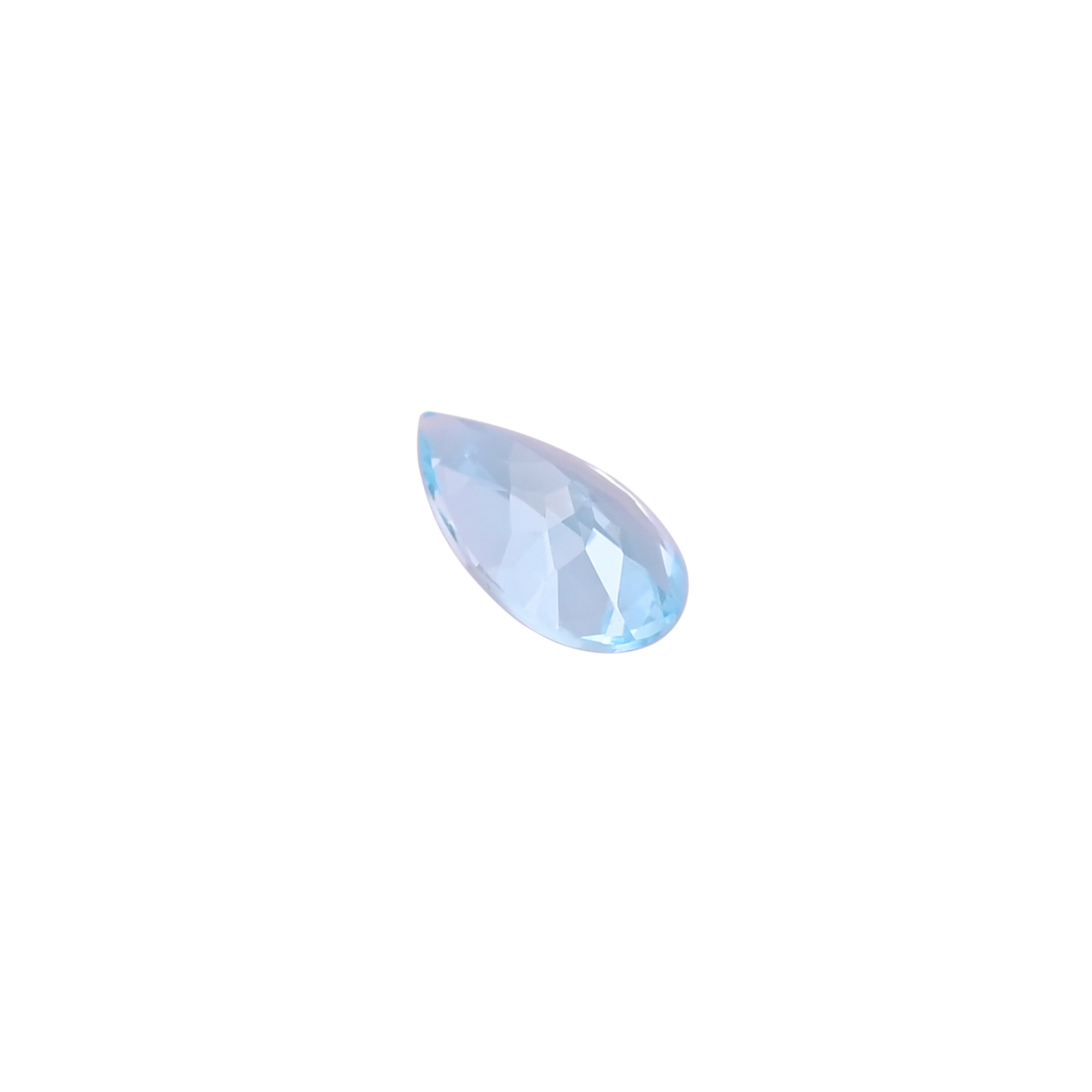 Natural Swiss Blue Topaz Gemstone 8x16 MM Pear Faceted Cut Loose Stone For Making Jewelry