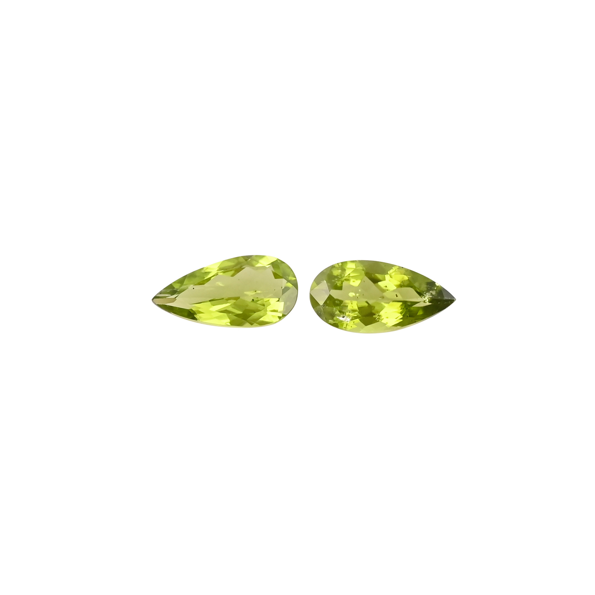 Natural Peridot 8x16 mm Pear Faceted Cut Loose Gemstone For Making Jewelry