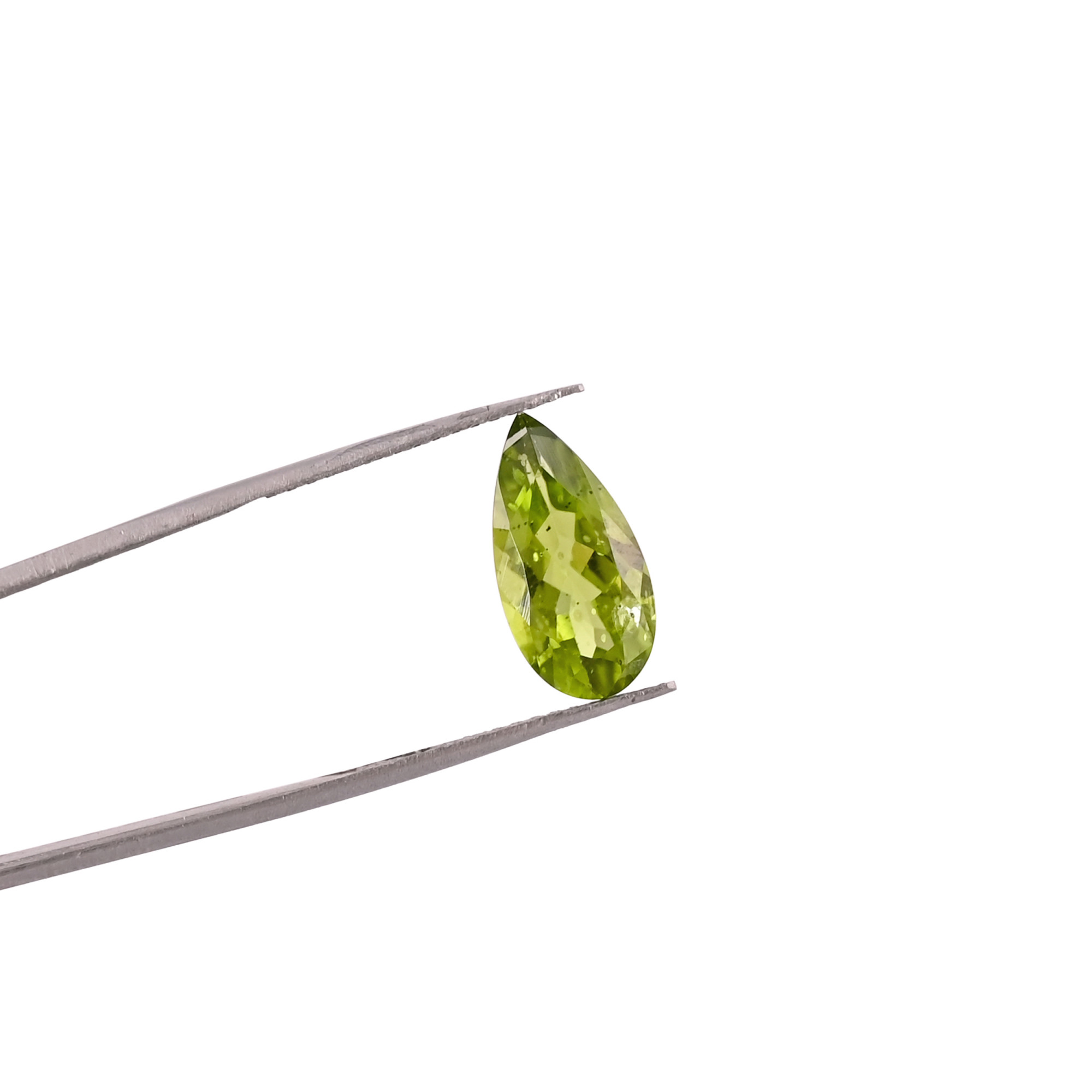 Natural Peridot 8x16 mm Pear Faceted Cut Loose Gemstone For Making Jewelry