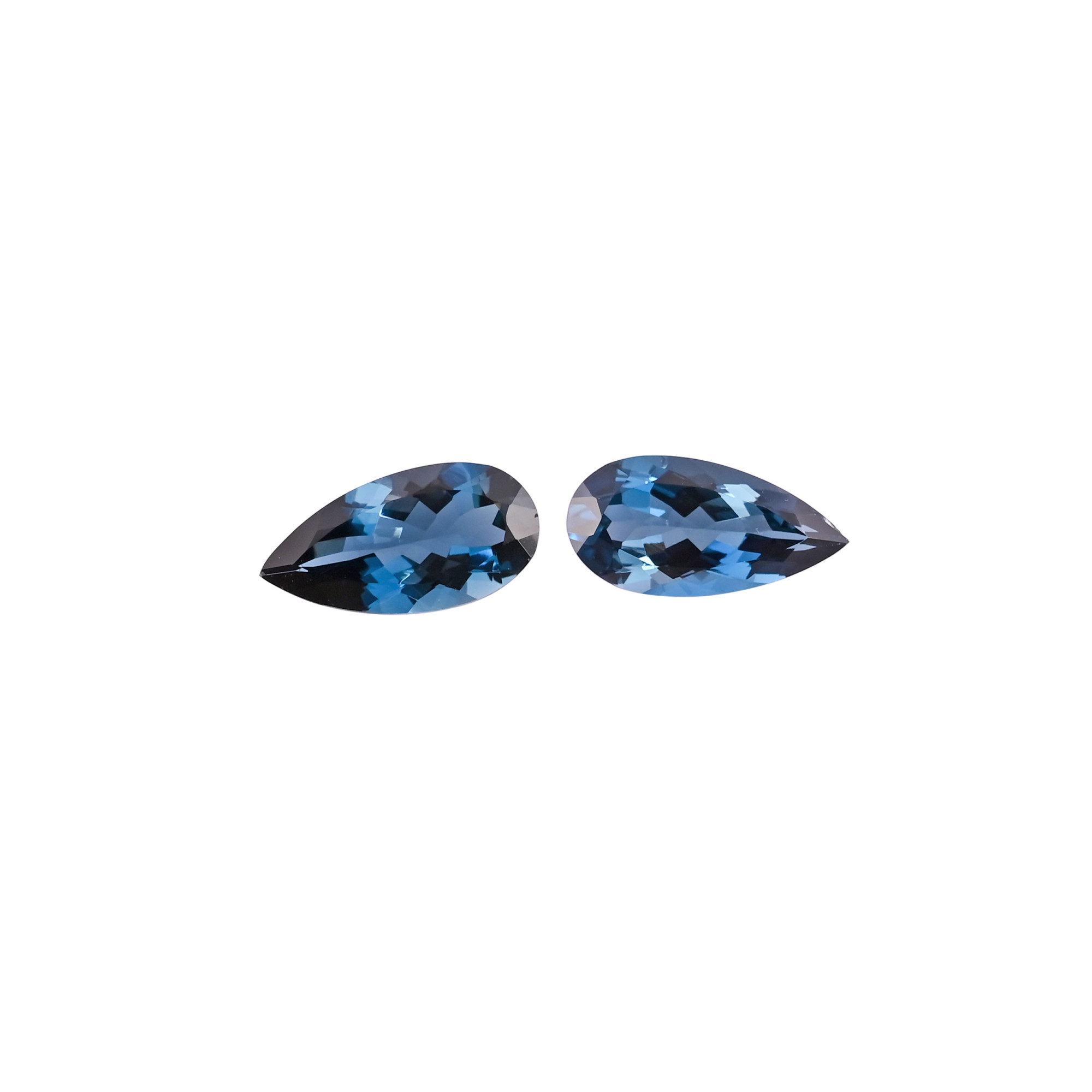 AAA Quality London Blue Topaz Gemstone 20x10 mm Pear Faceted Cut 900 Cts Loose Stone For Making Jewelry