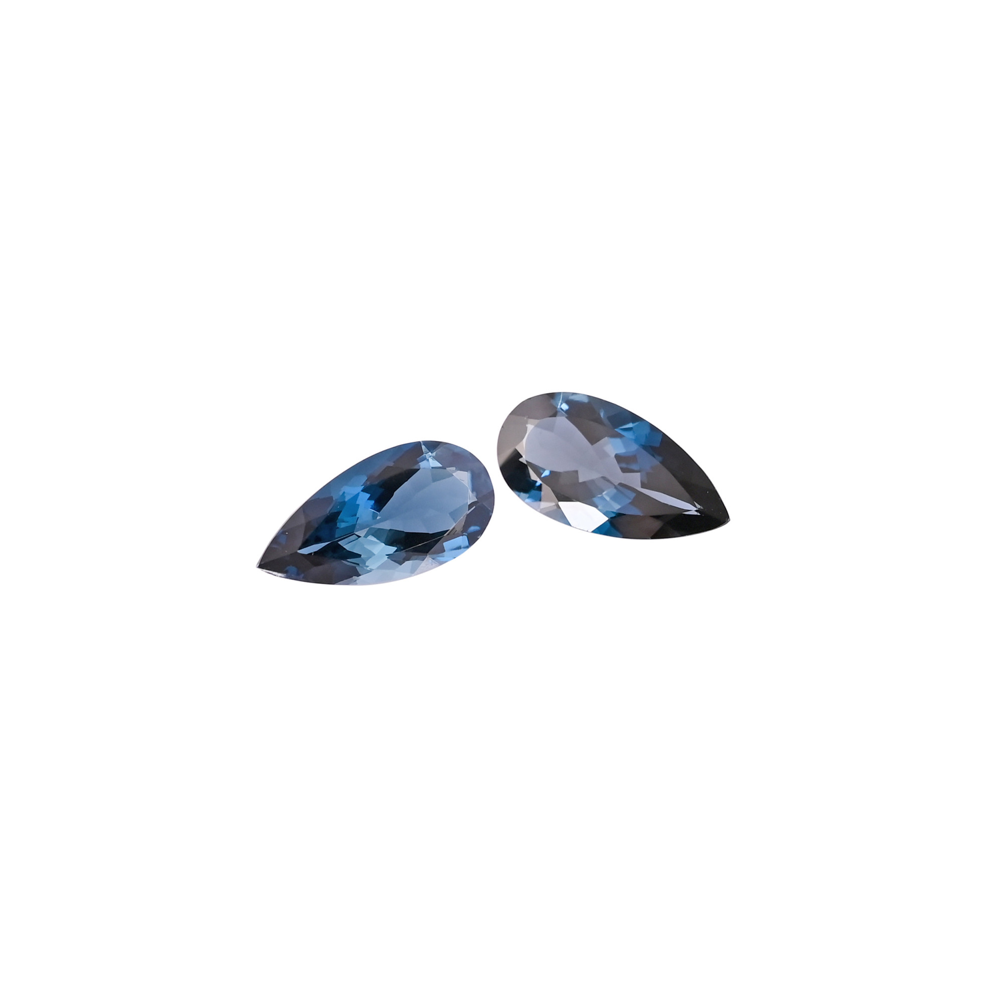 AAA Quality London Blue Topaz Gemstone 20x10 mm Pear Faceted Cut 900 Cts Loose Stone For Making Jewelry