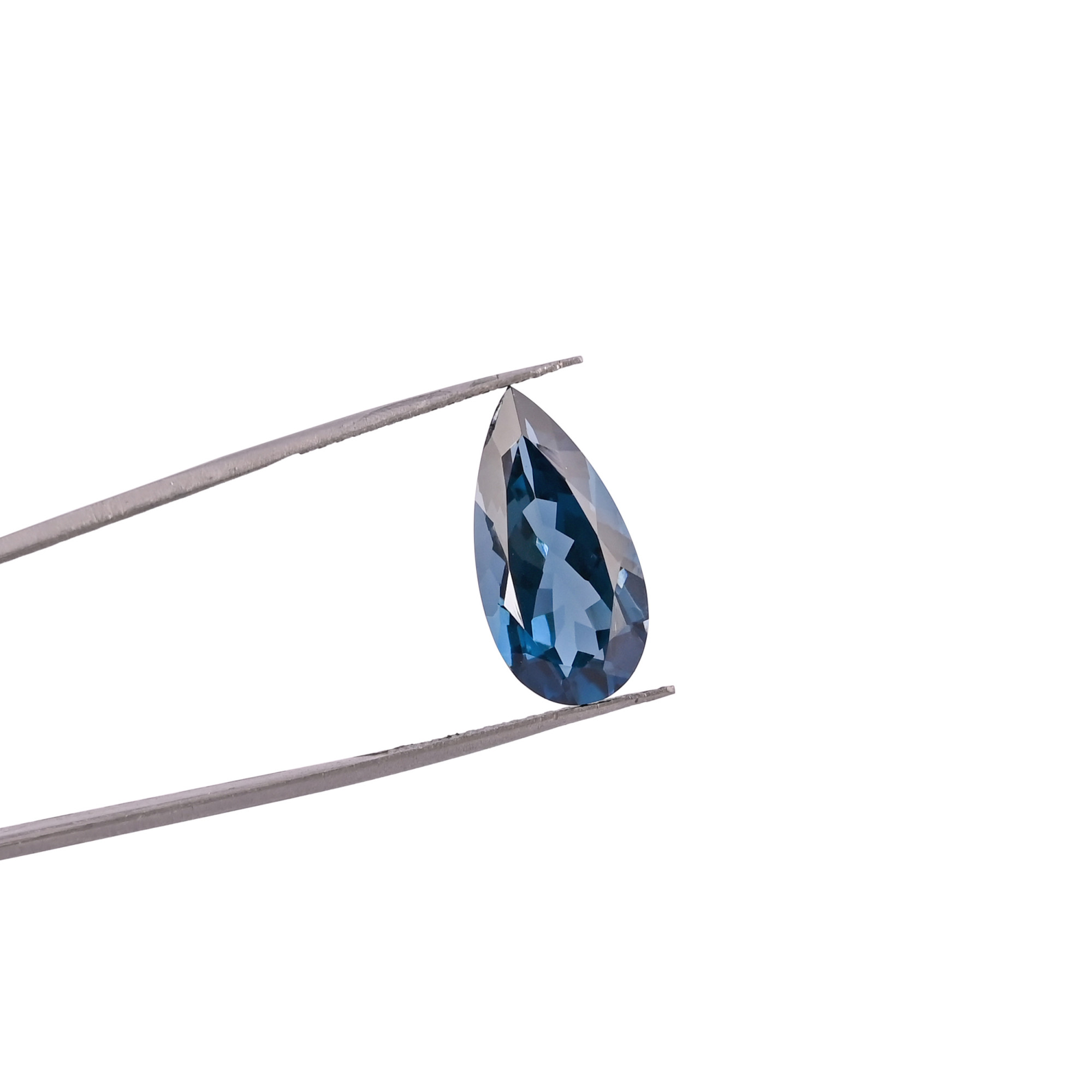 AAA Quality London Blue Topaz Gemstone 20x10 mm Pear Faceted Cut 900 Cts Loose Stone For Making Jewelry