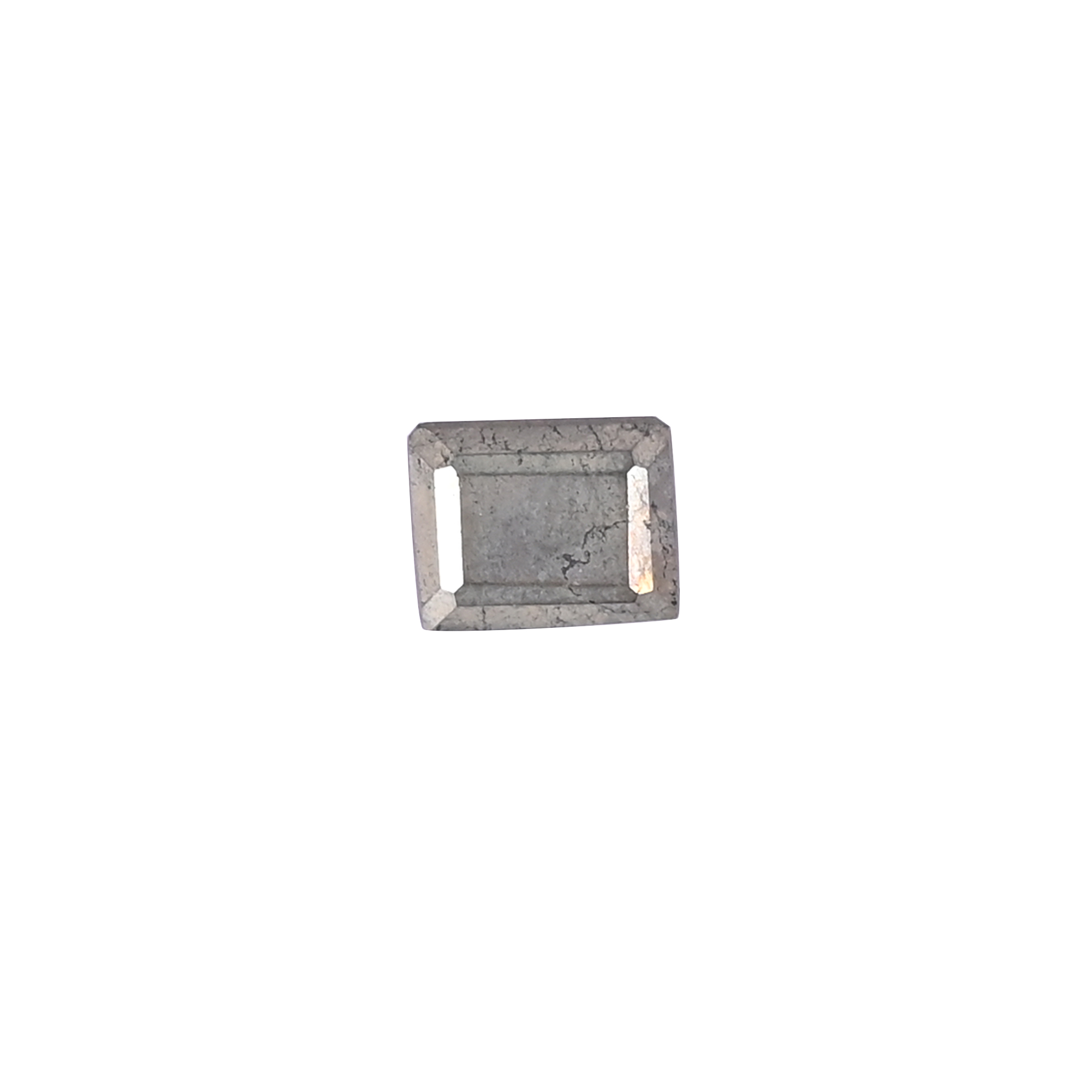 Natural Pyrite Loose Gemstone -58 Carat Rectangle 10x8 mm Flat-back Cabochon for Jewelry Making 1 Pcs