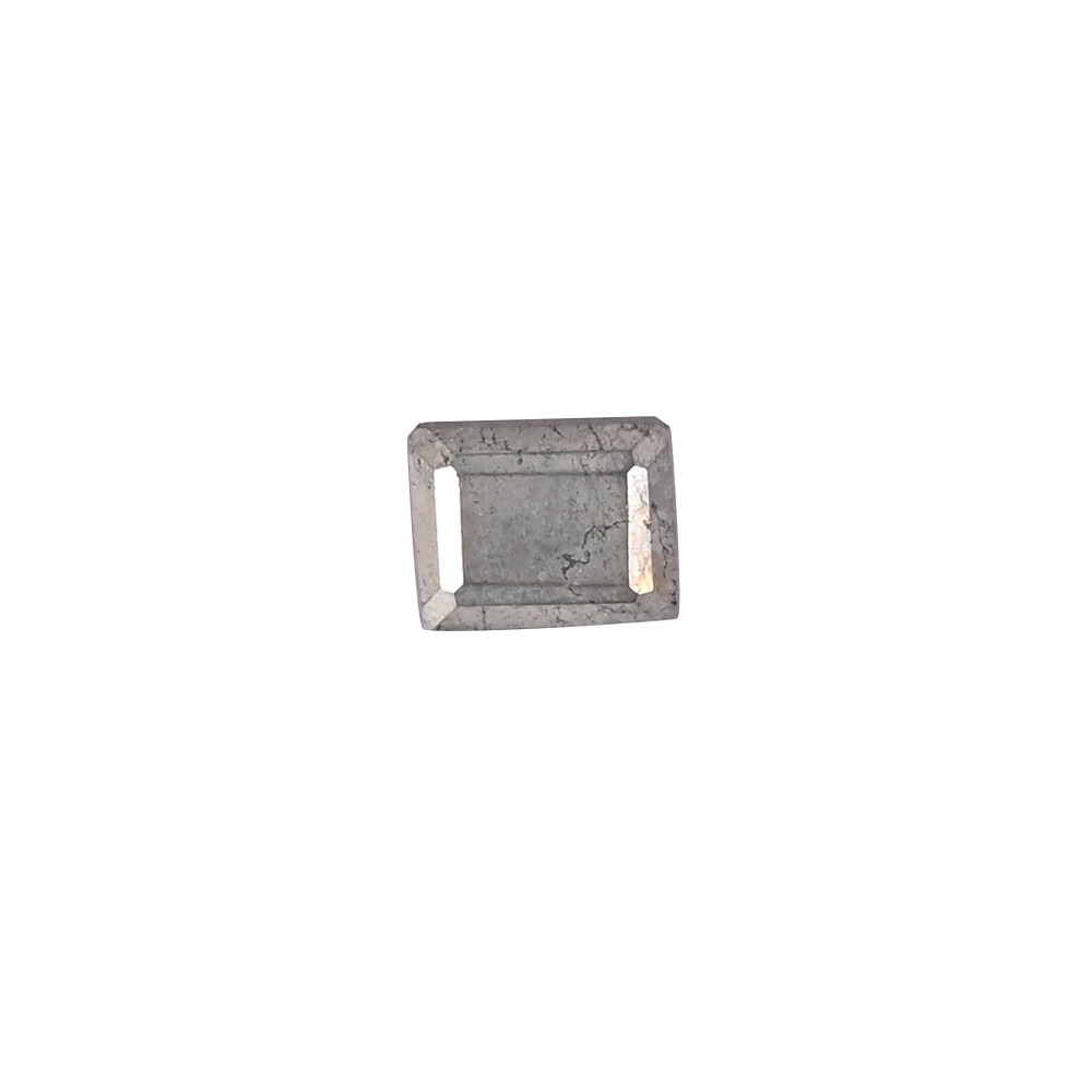 Image of Natural Pyrite Loose Gemstone -5.8 Carat Rectangle 10x8 mm Flat-back Cabochon for Jewelry Making | 1 Pcs