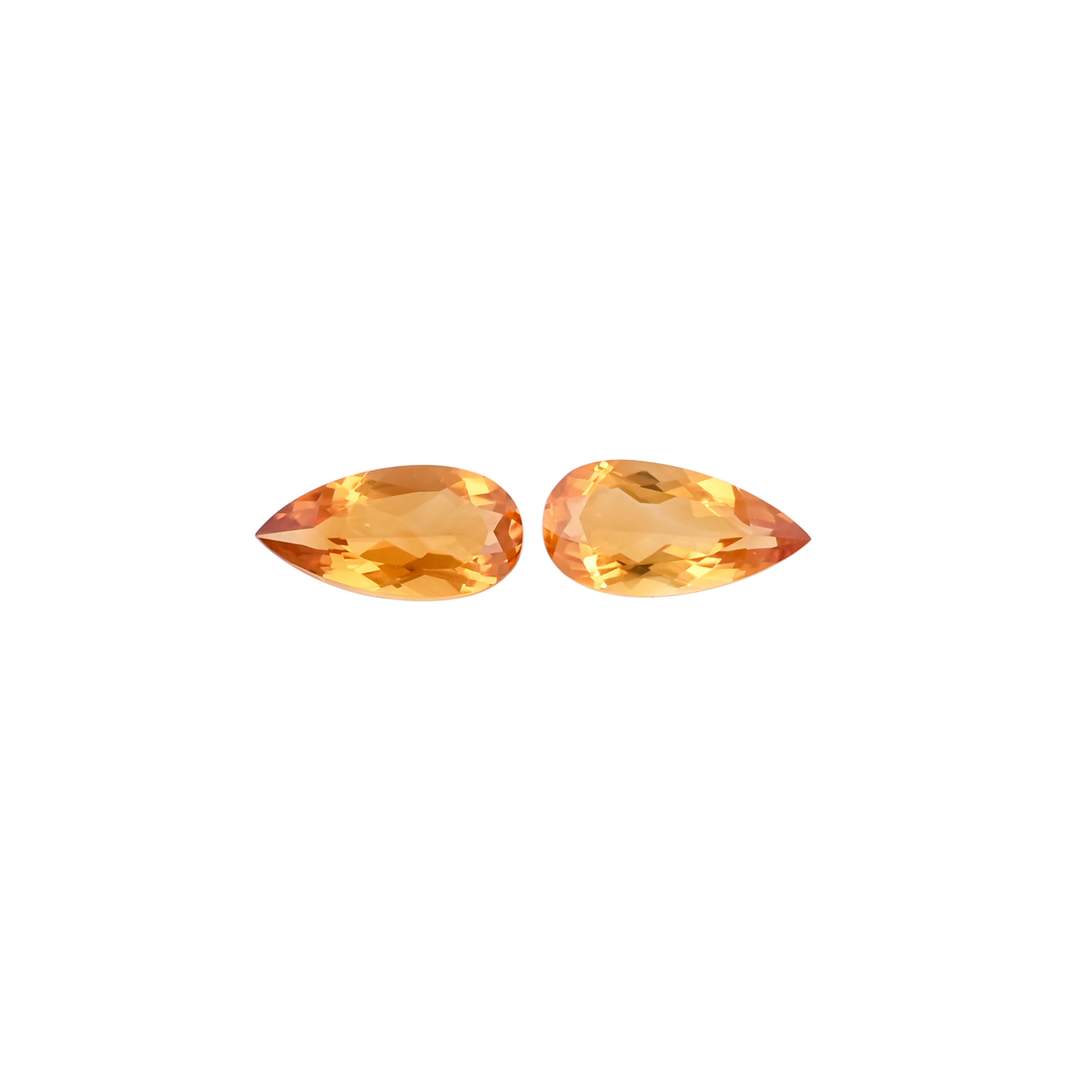 Citrine Gemstone 8x16 mm Pear Faceted Cut Loose Stone For Customize Jewelry