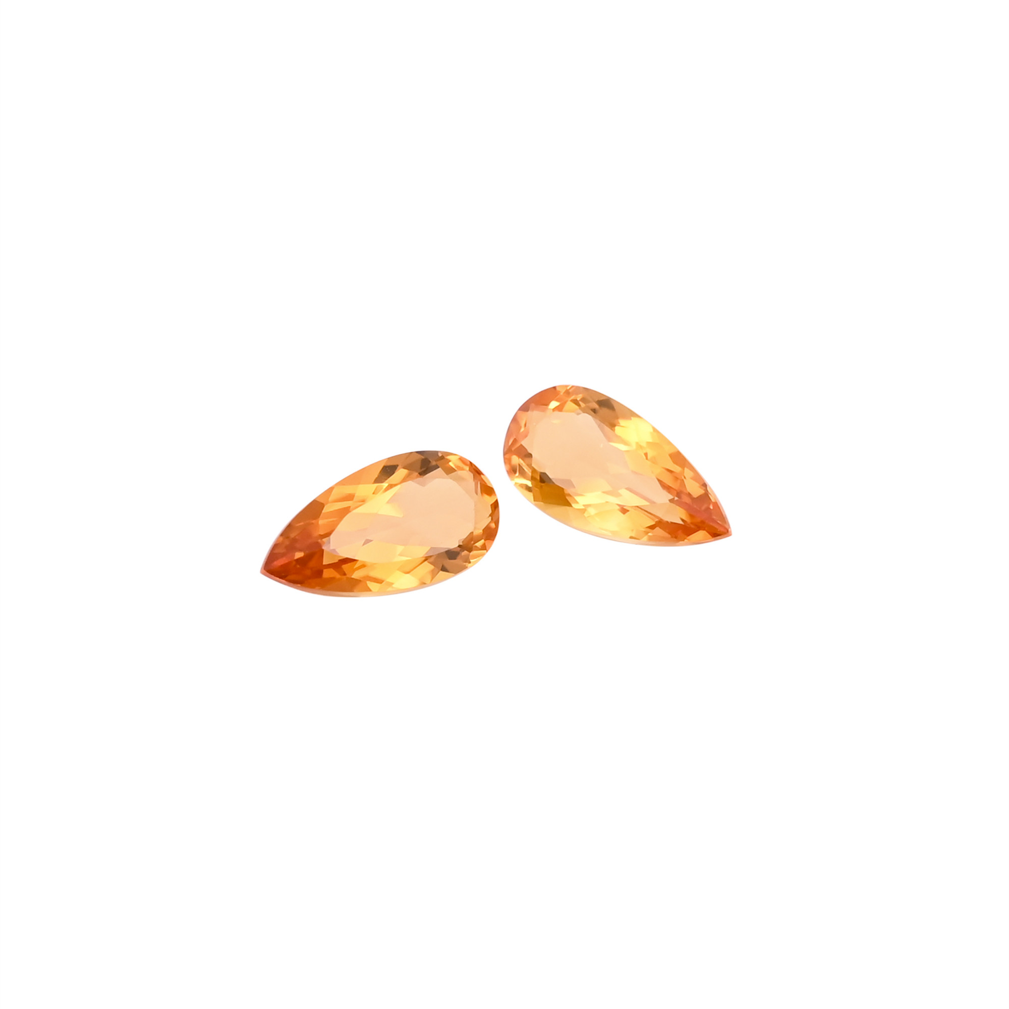 Citrine Gemstone 8x16 mm Pear Faceted Cut Loose Stone For Customize Jewelry