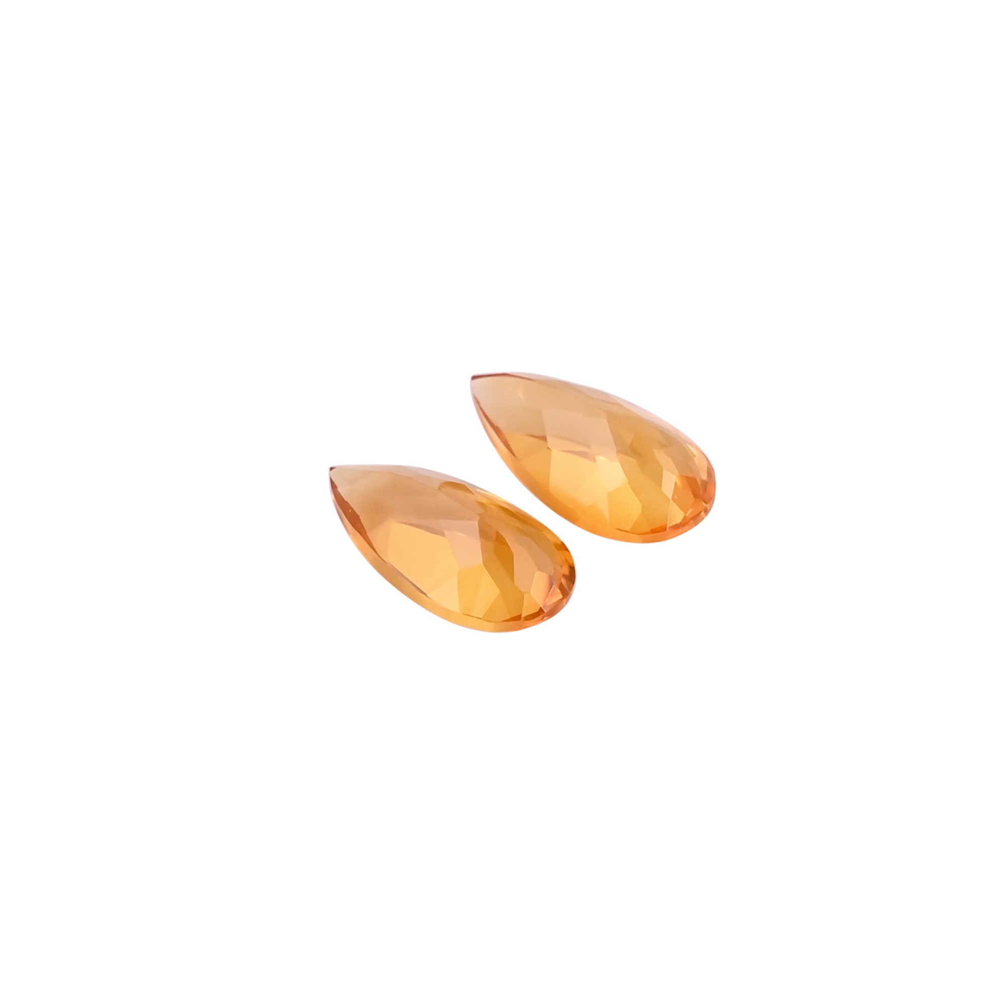 Citrine Gemstone 8x16 mm Pear Faceted Cut Loose Stone For Customize Jewelry