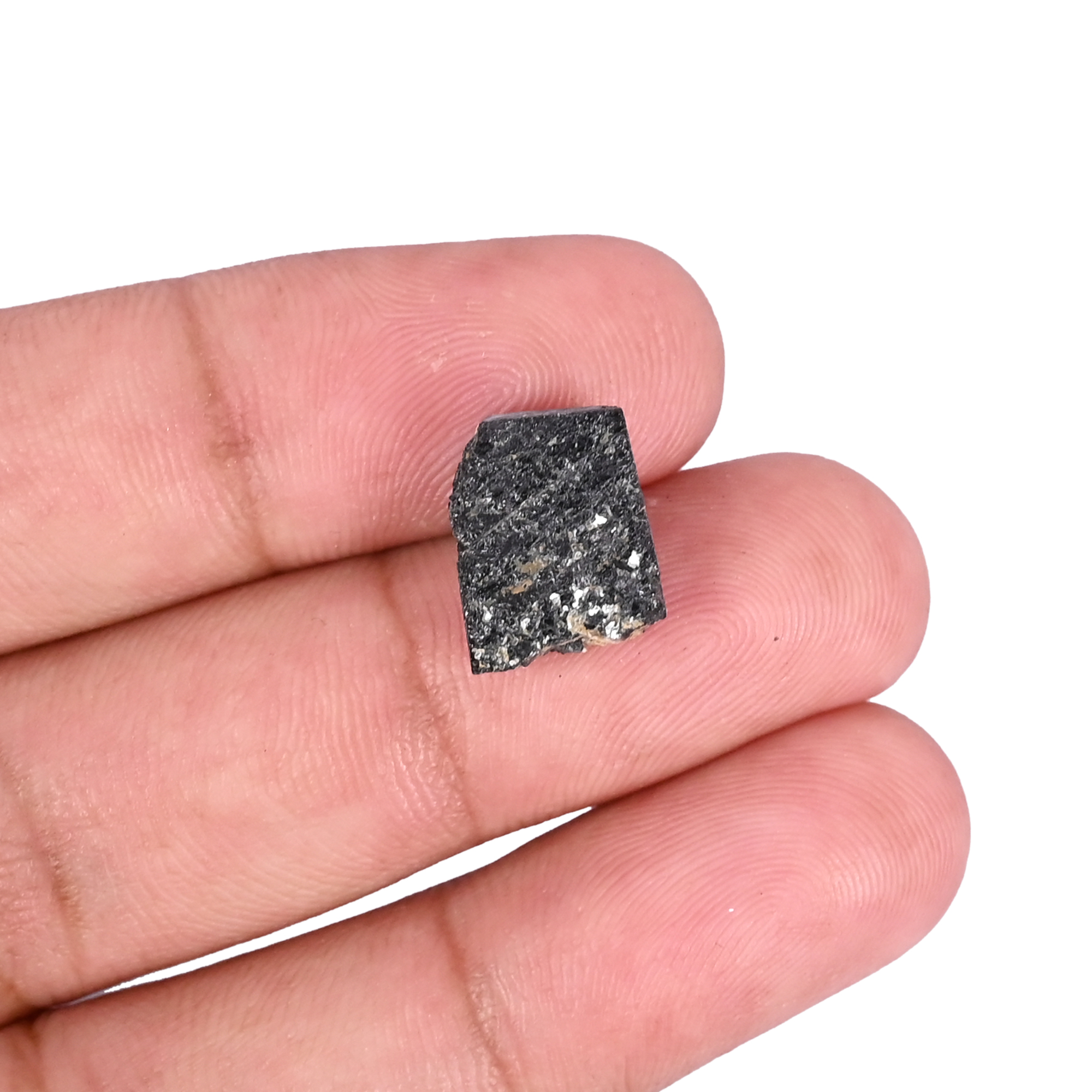 Natural Black Tourmaline Loose Gemstone -75 Carat 13x10 mm Flat-back Cabochon for Jewelry Making 1 Pcs
