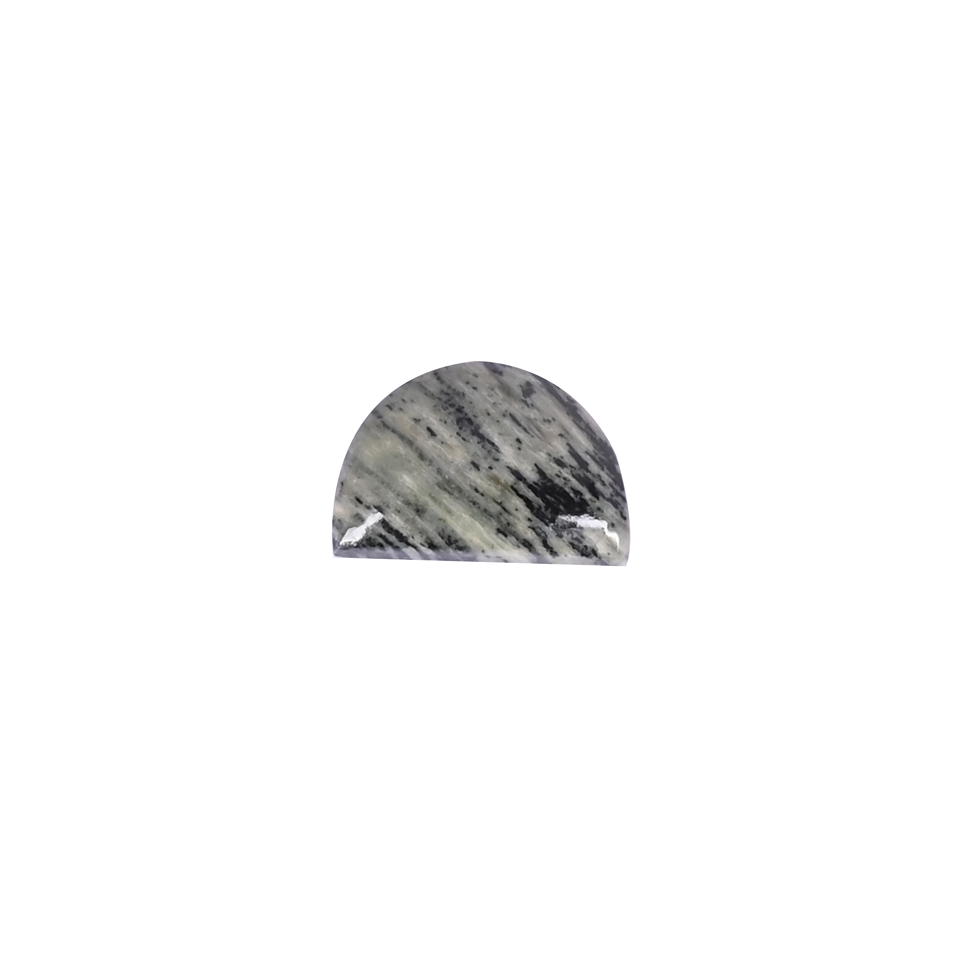 Natural Moftail jasper Loose Gemstone -67 Carat Half Moon 16x11 mm Flat-back Cabochon for Jewelry Making   1 Pcs