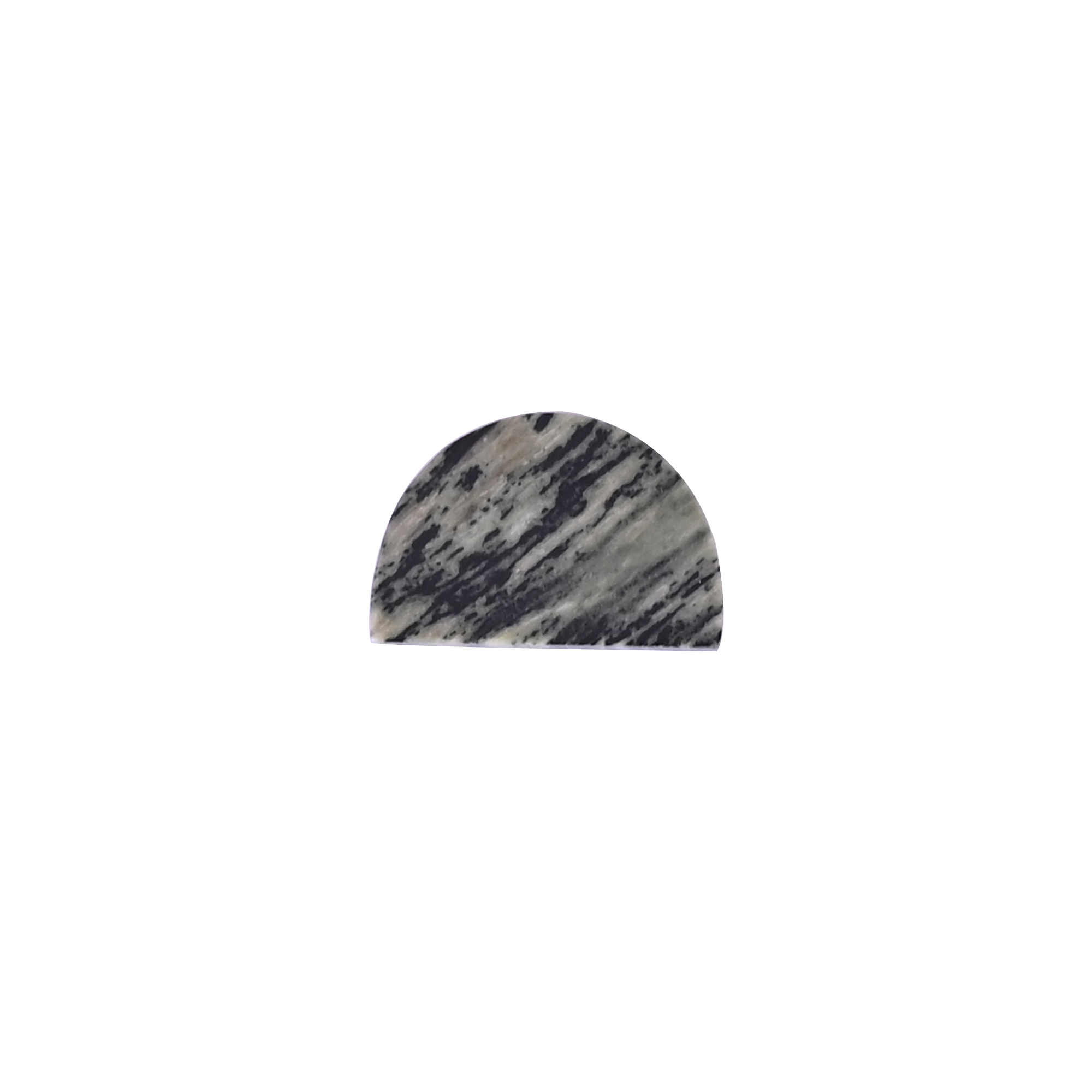Natural Moftail jasper Loose Gemstone -67 Carat Half Moon 16x11 mm Flat-back Cabochon for Jewelry Making 1 Pcs