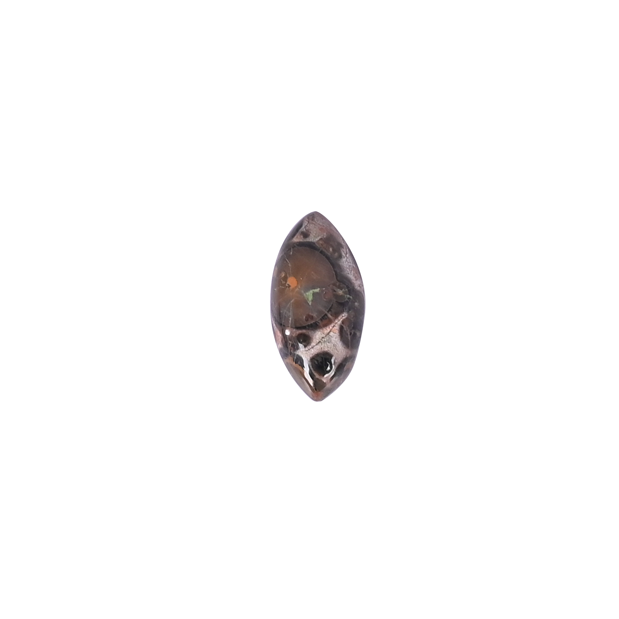Leopard skin jasper Loose Gemstone -46 Carat marquise 17x8 mm Flat-back Cabochon for Jewelry Making 1 Pcs