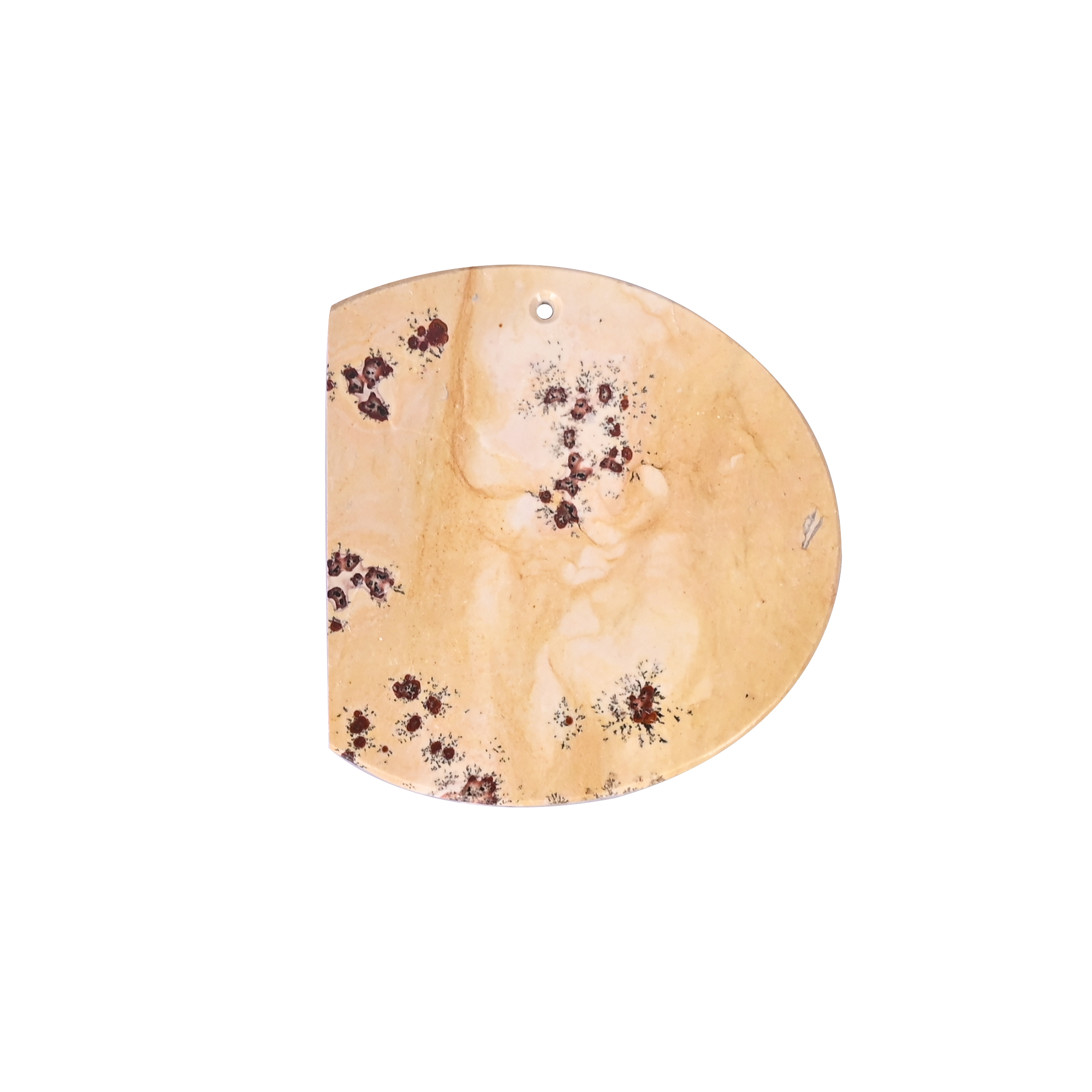 Natural Leaf jasper Loose Gemstone -513 Carat 44x27 mm Dual Side Flat-for Jewelry Making  1 Pcs