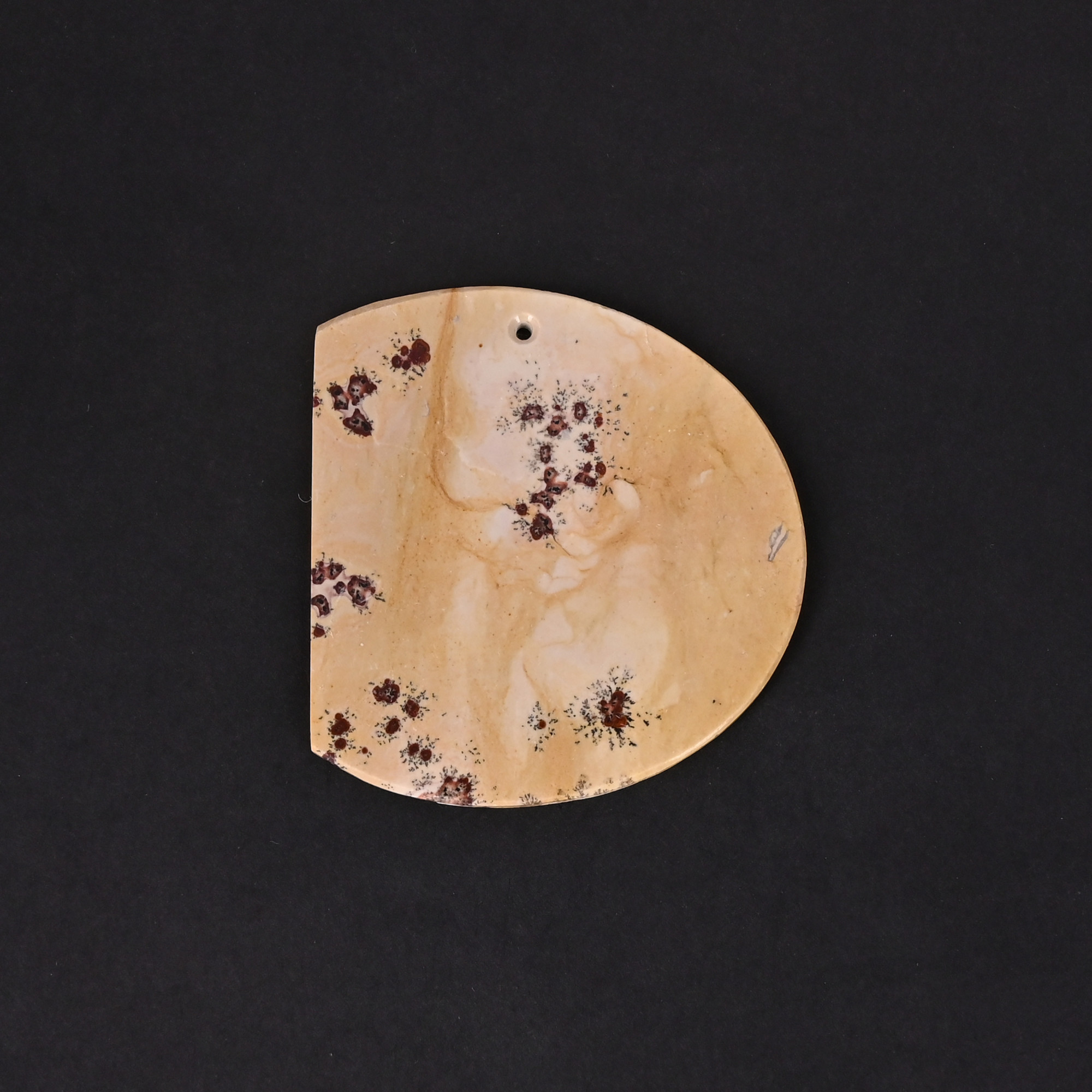 Natural Leaf jasper Loose Gemstone -513 Carat 44x27 mm Dual Side Flat-for Jewelry Making 1 Pcs