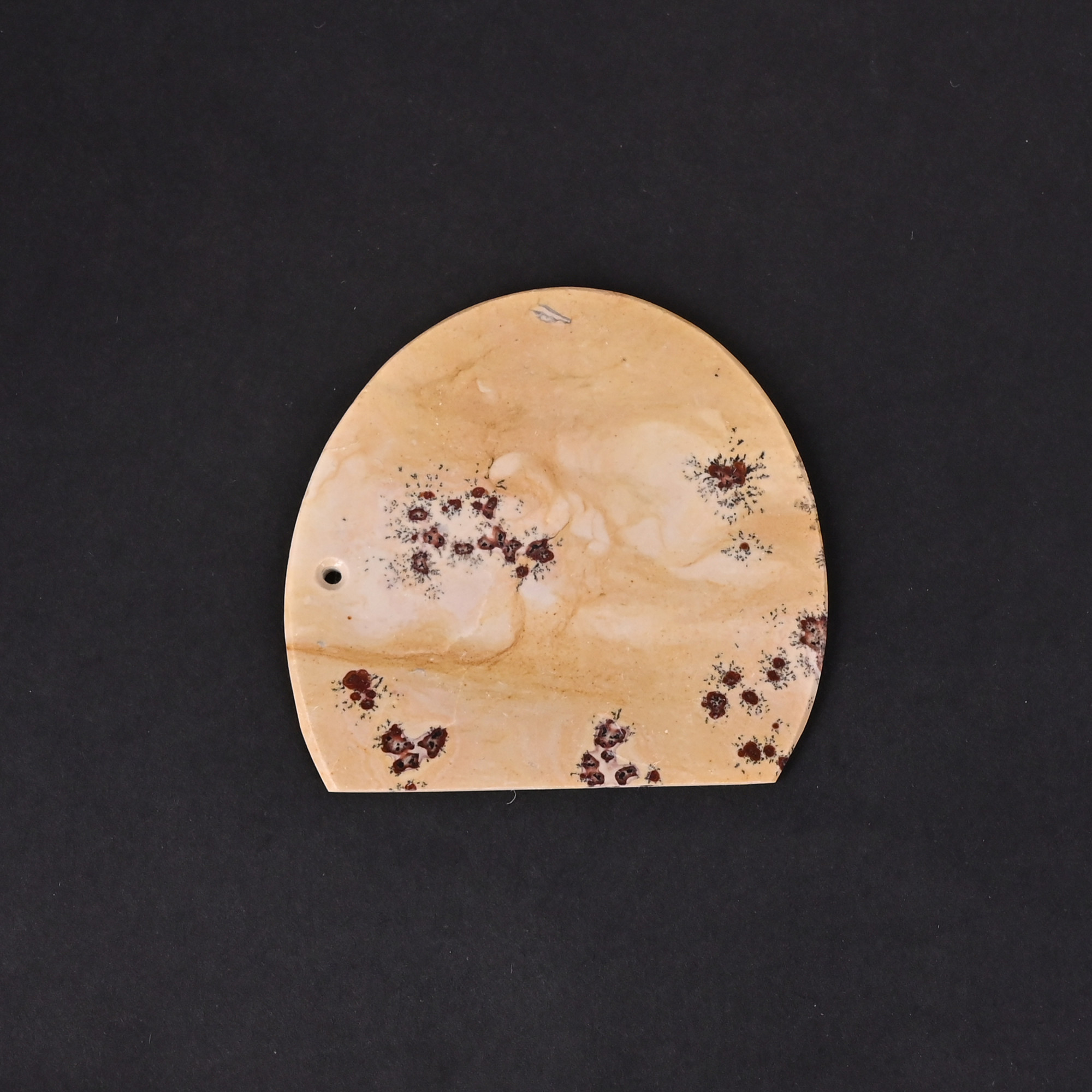 Natural Leaf jasper Loose Gemstone -513 Carat 44x27 mm Dual Side Flat-for Jewelry Making 1 Pcs