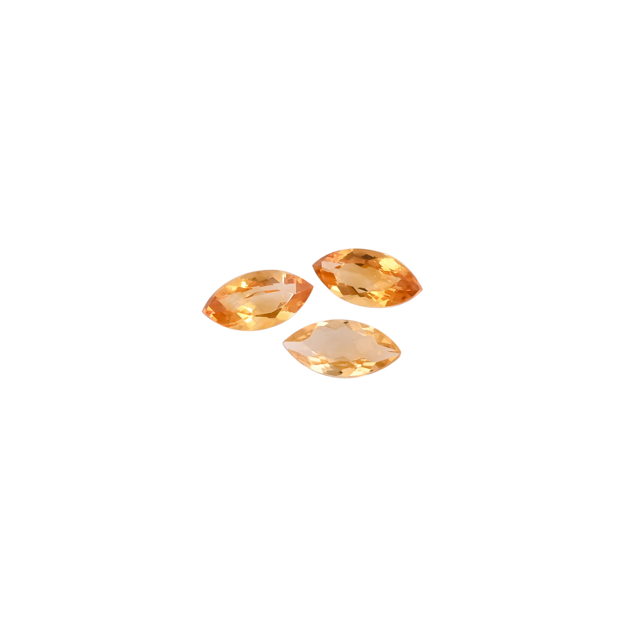 Natural Yellow Citrine Gemstone 12x6 mm Marquise Faceted Cut Loose Stone For Making Jewelry