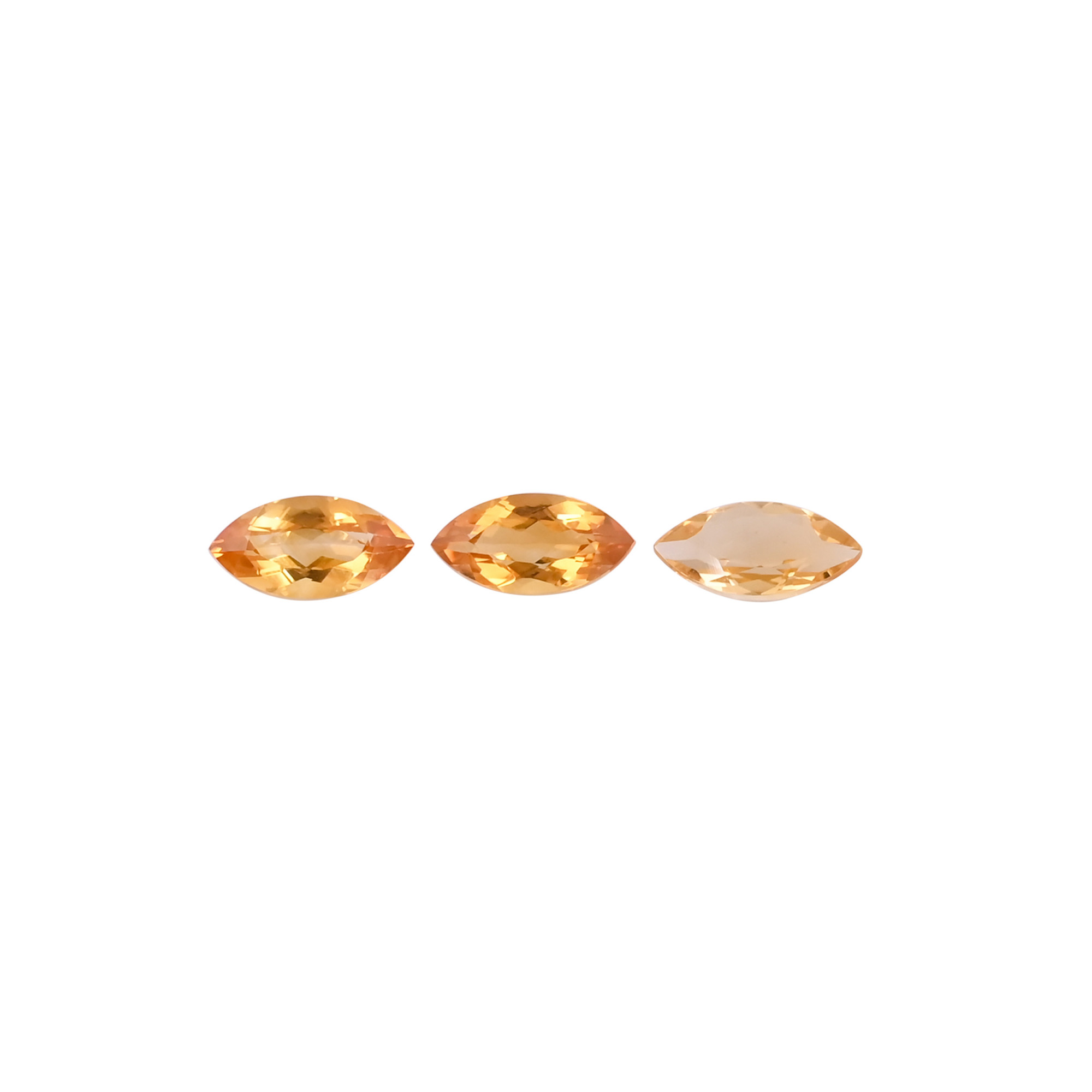 Natural Yellow Citrine Gemstone 12x6 mm Marquise Faceted Cut Loose Stone For Making Jewelry