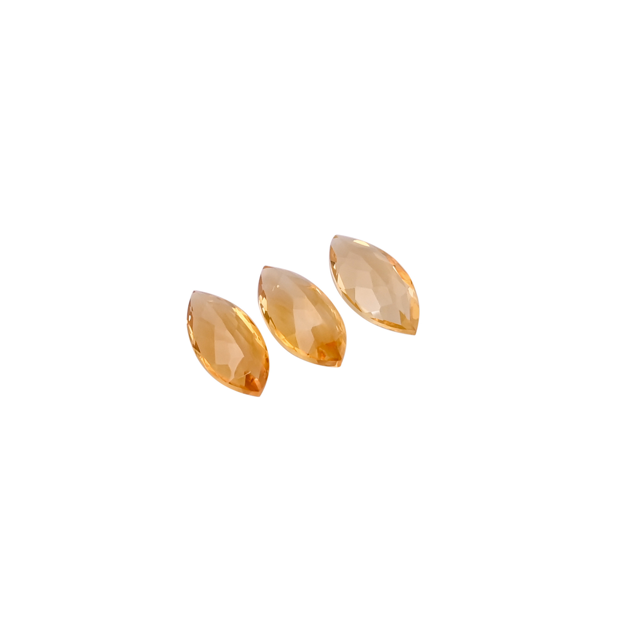 Natural Yellow Citrine Gemstone 12x6 mm Marquise Faceted Cut Loose Stone For Making Jewelry