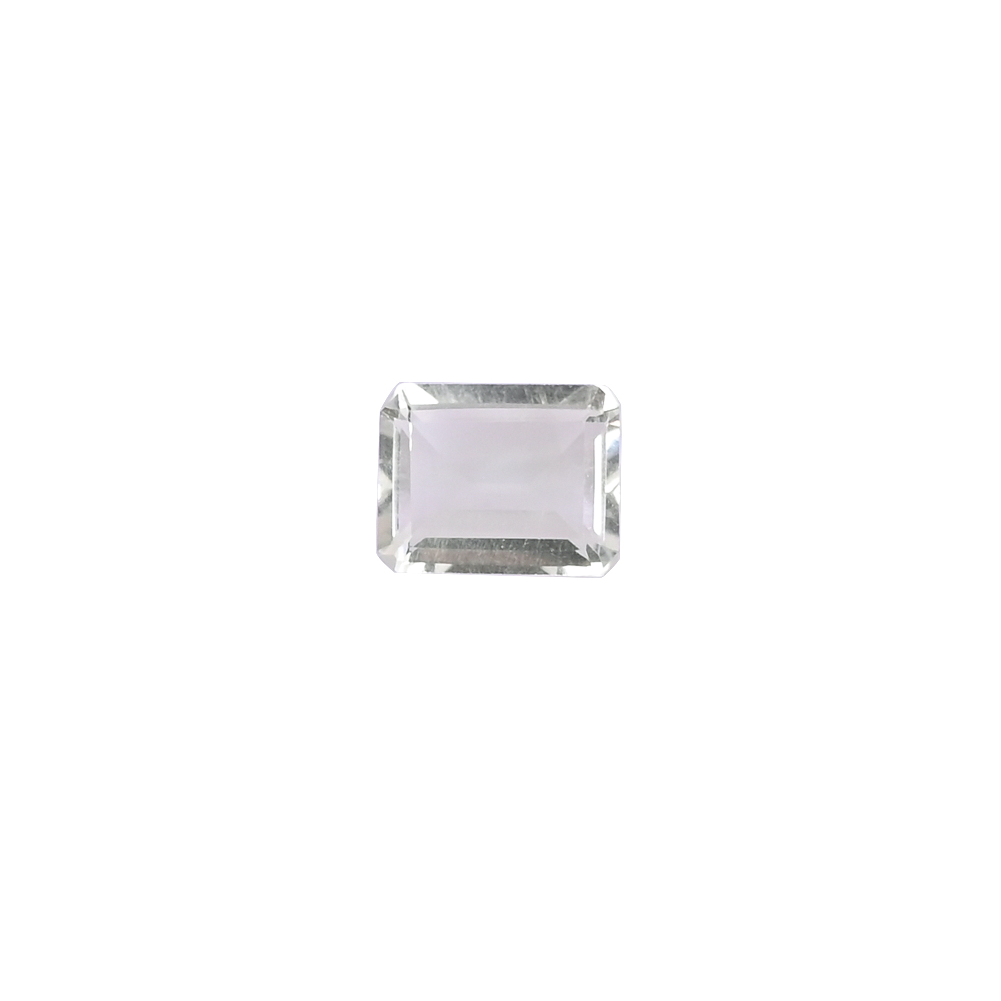 Natural Green Amethyst Loose Gemstone -21 Carat Rectangle 9x7 mm Flat-back Cabochon for Jewelry Making 1 Pcs