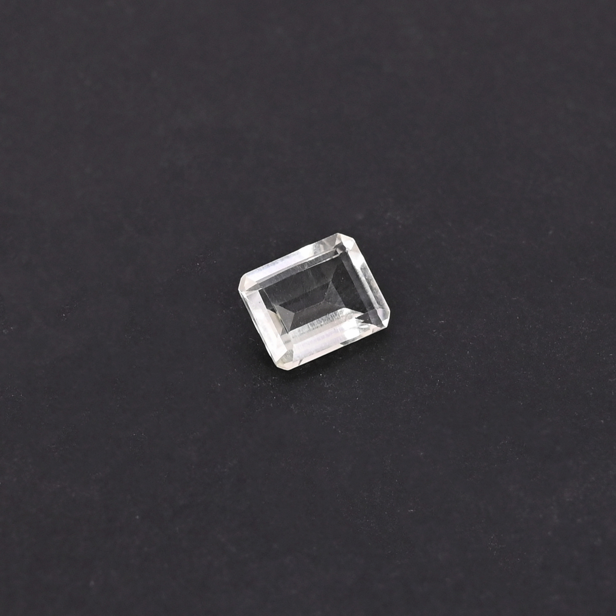 Natural Green Amethyst Loose Gemstone -21 Carat Rectangle 9x7 mm Flat-back Cabochon for Jewelry Making 1 Pcs