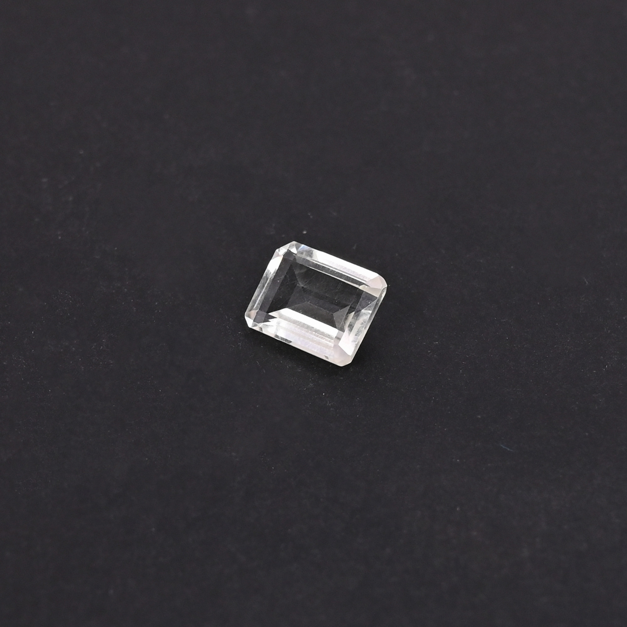 Natural Green Amethyst Loose Gemstone -21 Carat Rectangle 9x7 mm Flat-back Cabochon for Jewelry Making 1 Pcs