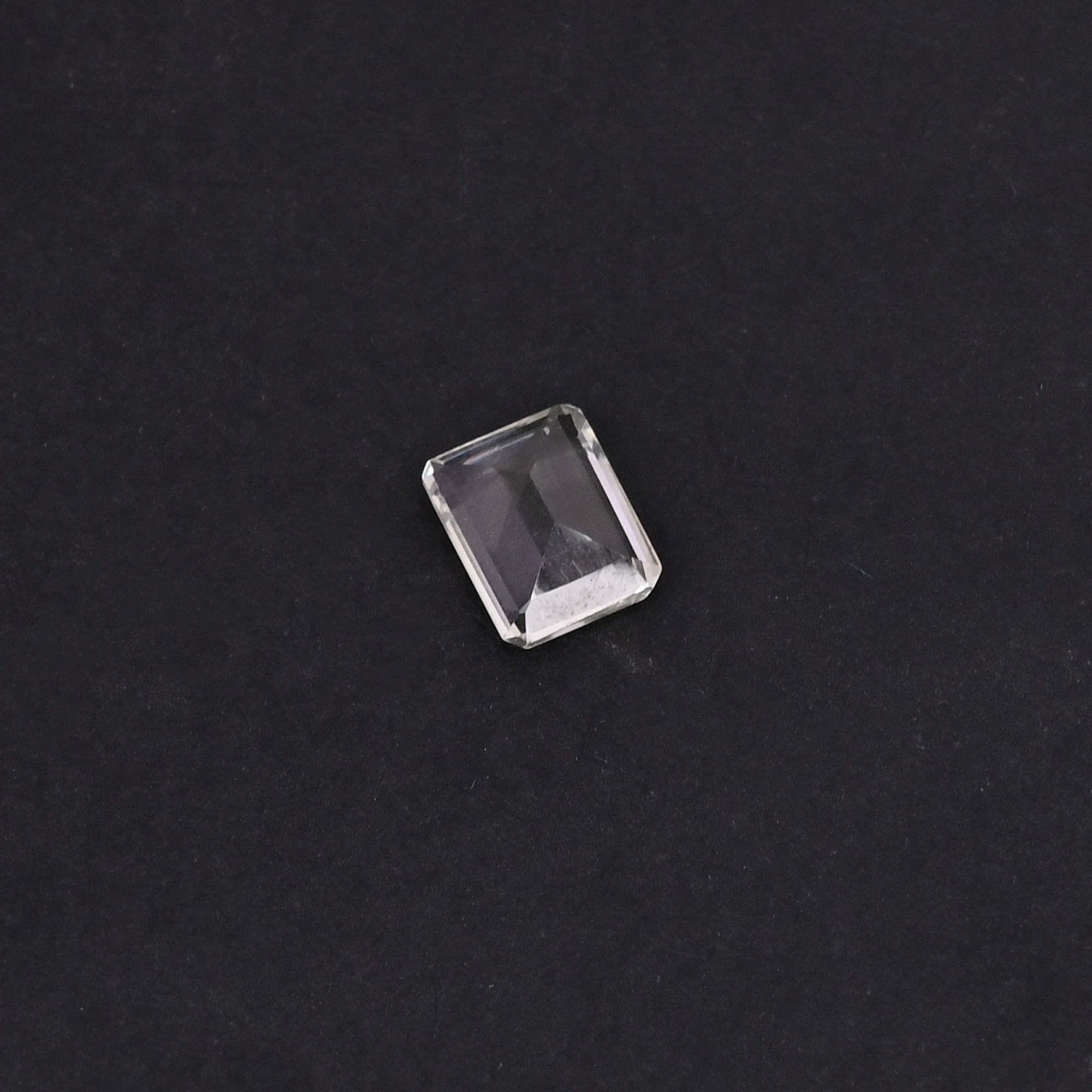 Natural Green Amethyst Loose Gemstone -21 Carat Rectangle 9x7 mm Flat-back Cabochon for Jewelry Making 1 Pcs