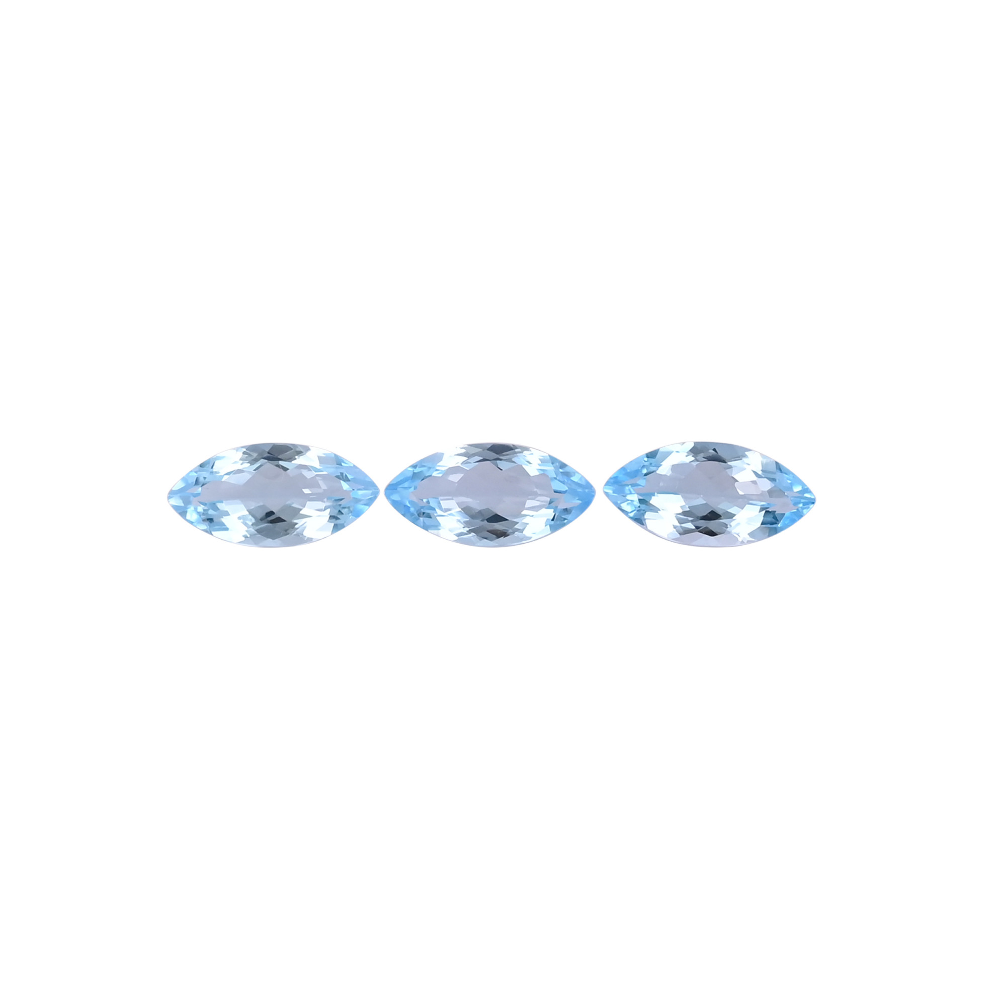 Natural Swiss Blue Topaz Gemstone 20x10 MM Marquise Faceted Cut Loose Stone For Making Jewelry