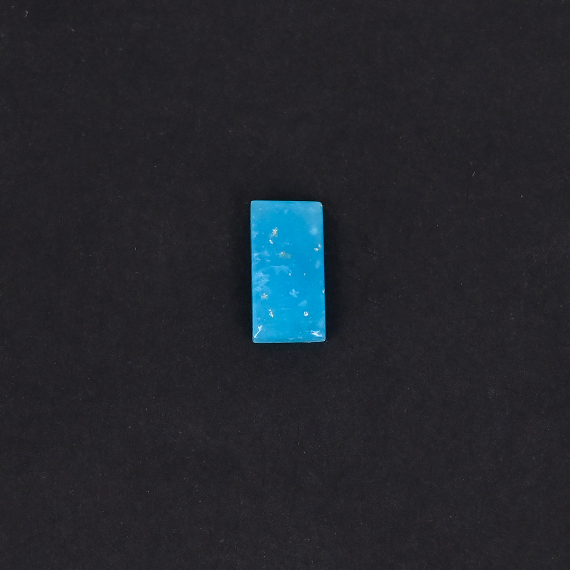 Natural Blue Opal Loose Gemstone -24 Carat Rectangle 11x6 mm Flat-back Cabochon for Jewelry Making   1 Pcs