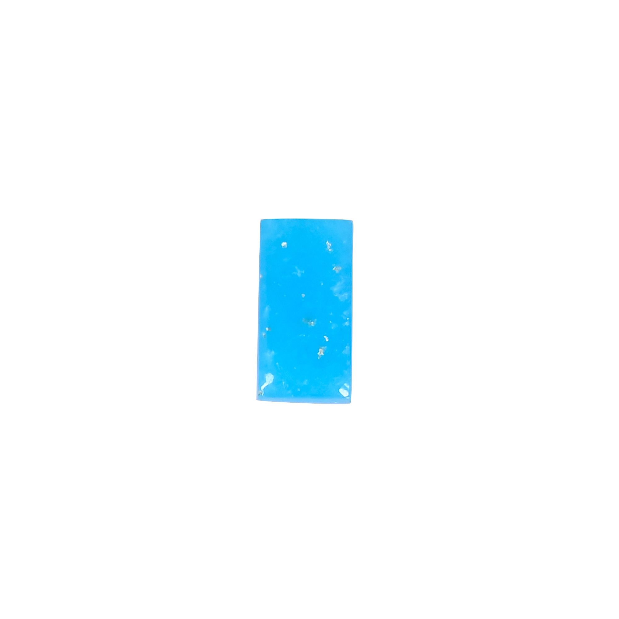 Natural Blue Opal Loose Gemstone -24 Carat Rectangle 11x6 mm Flat-back Cabochon for Jewelry Making 1 Pcs
