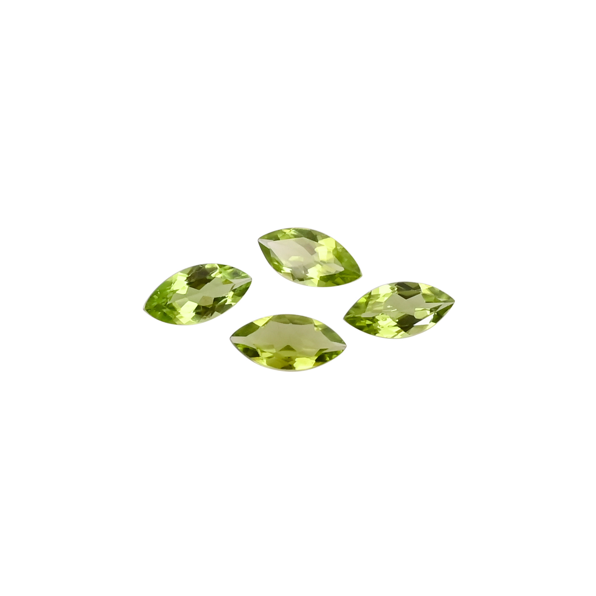 AAA Quality Peridot Gemstone 12x6 MM Marquise Faceted Cut Loose Stone For Jewelry