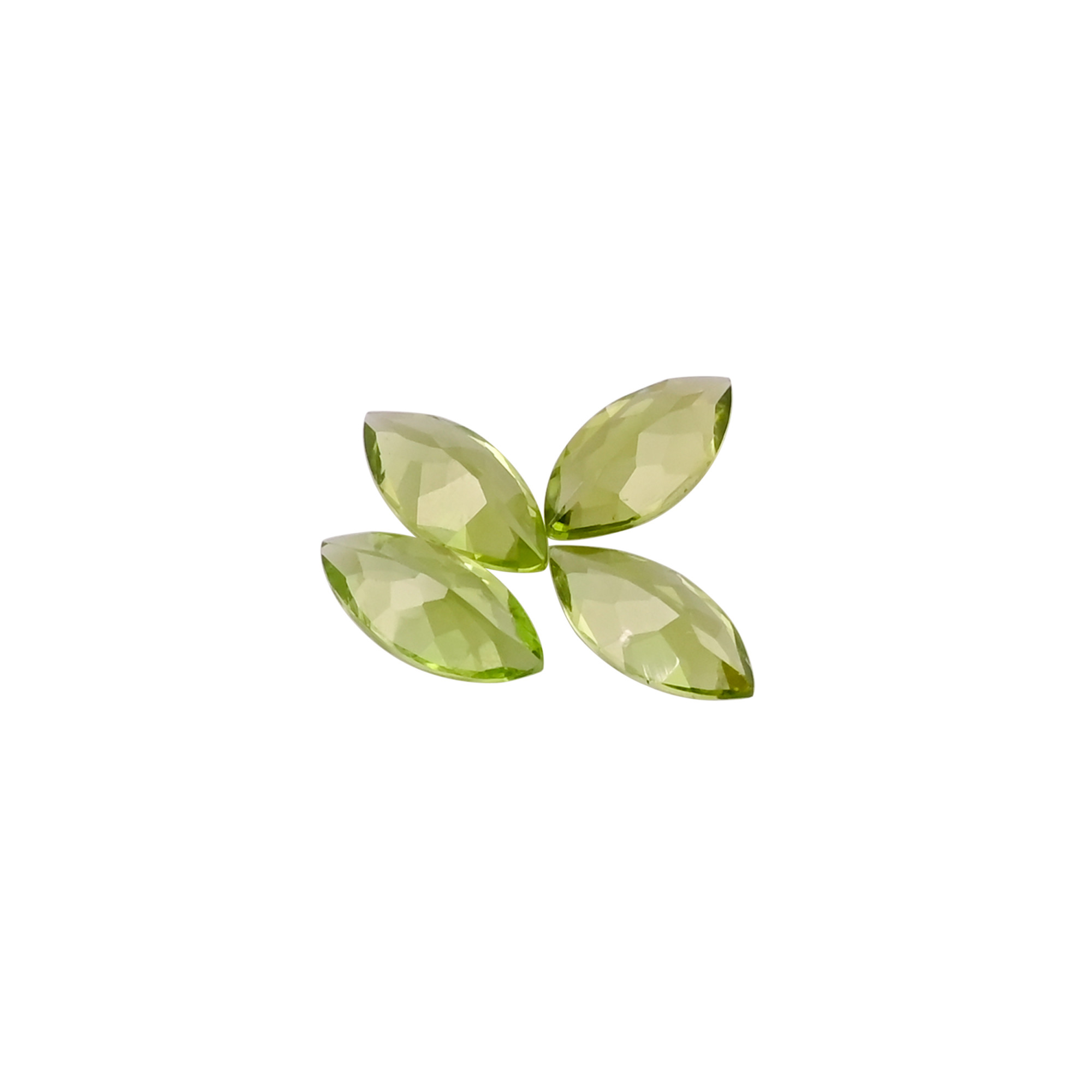 AAA Quality Peridot Gemstone 12x6 MM Marquise Faceted Cut Loose Stone For Jewelry