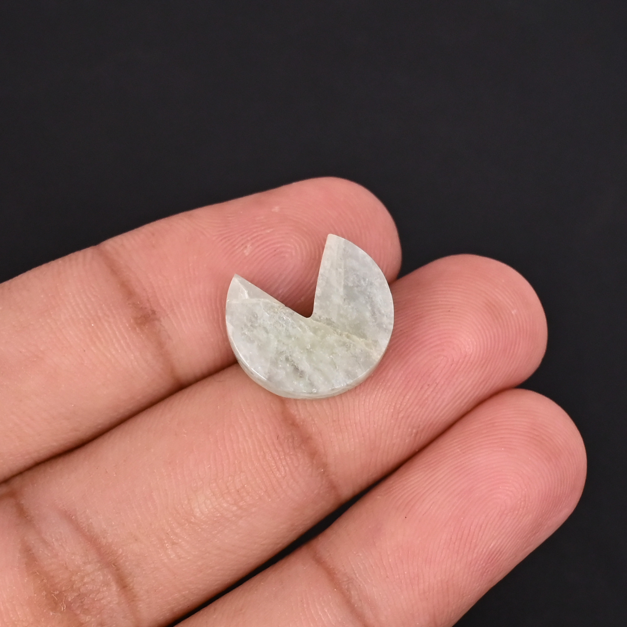 Natural Green aventurine Loose Gemstone -5 Carat 20x12 mm Smooth Stone for Jewelry Making   1 Pcs