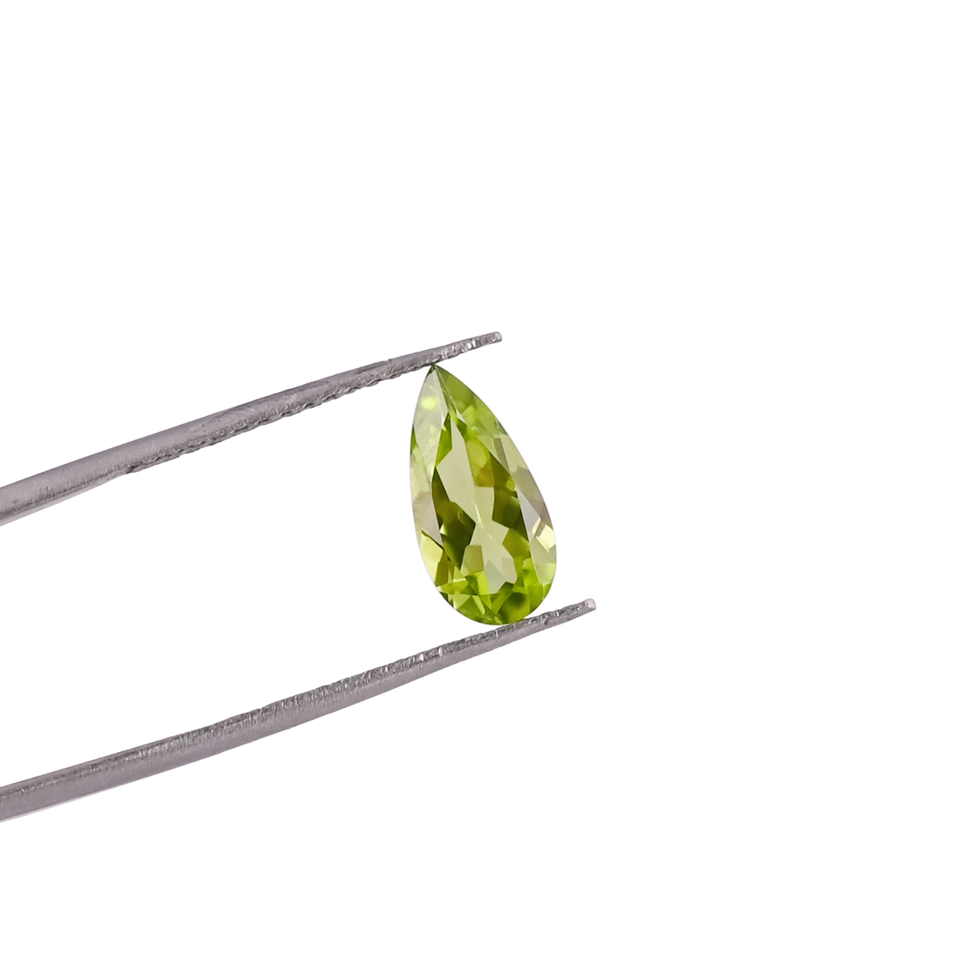 Natural Peridot Gemstone 12x6 MM Pear Faceted Cut Loose Gemstone For Making Jewelry