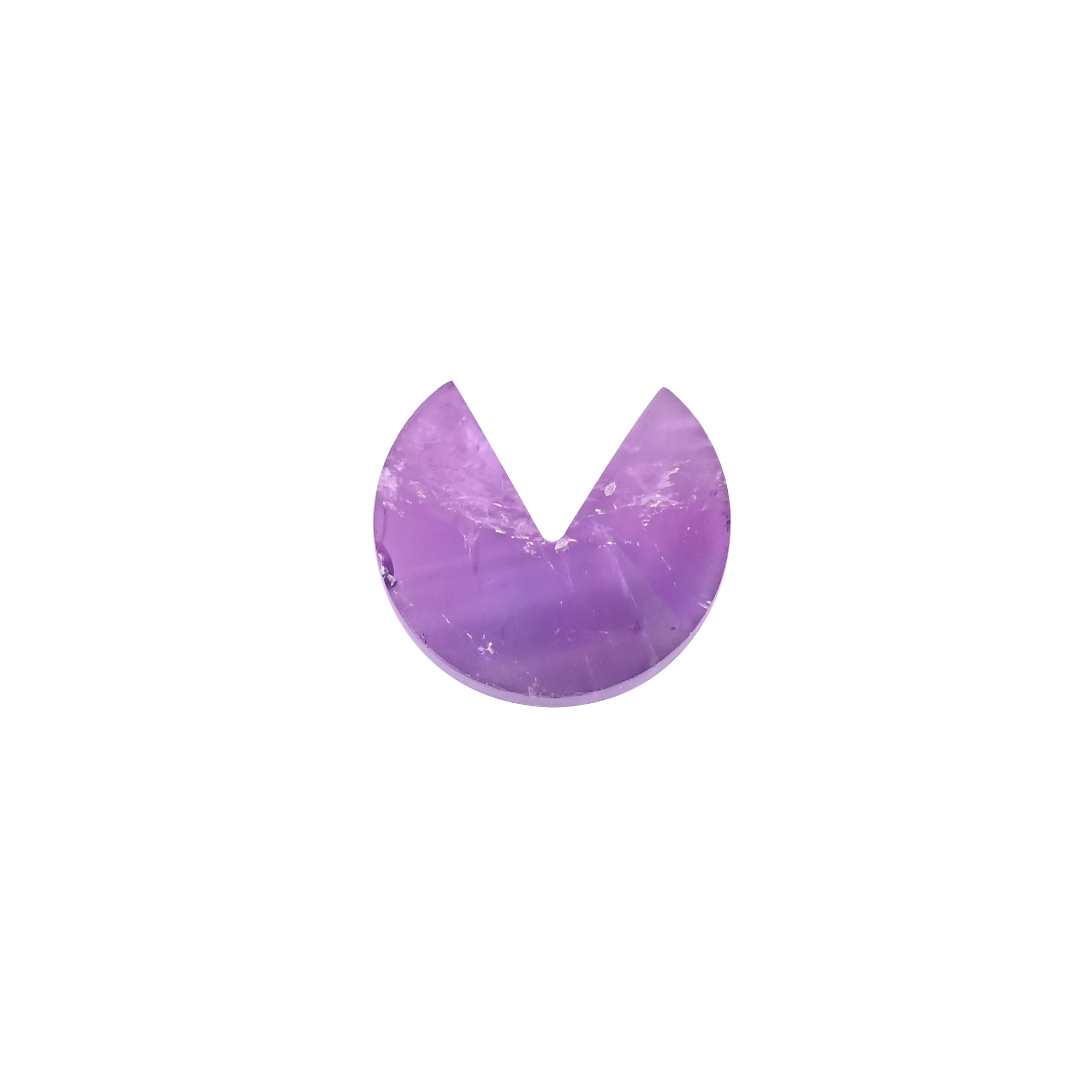 Natural Amethyst Loose Gemstone -127 Carat 20x18 mm Smooth Stone for Jewelry Making   1 Pcs