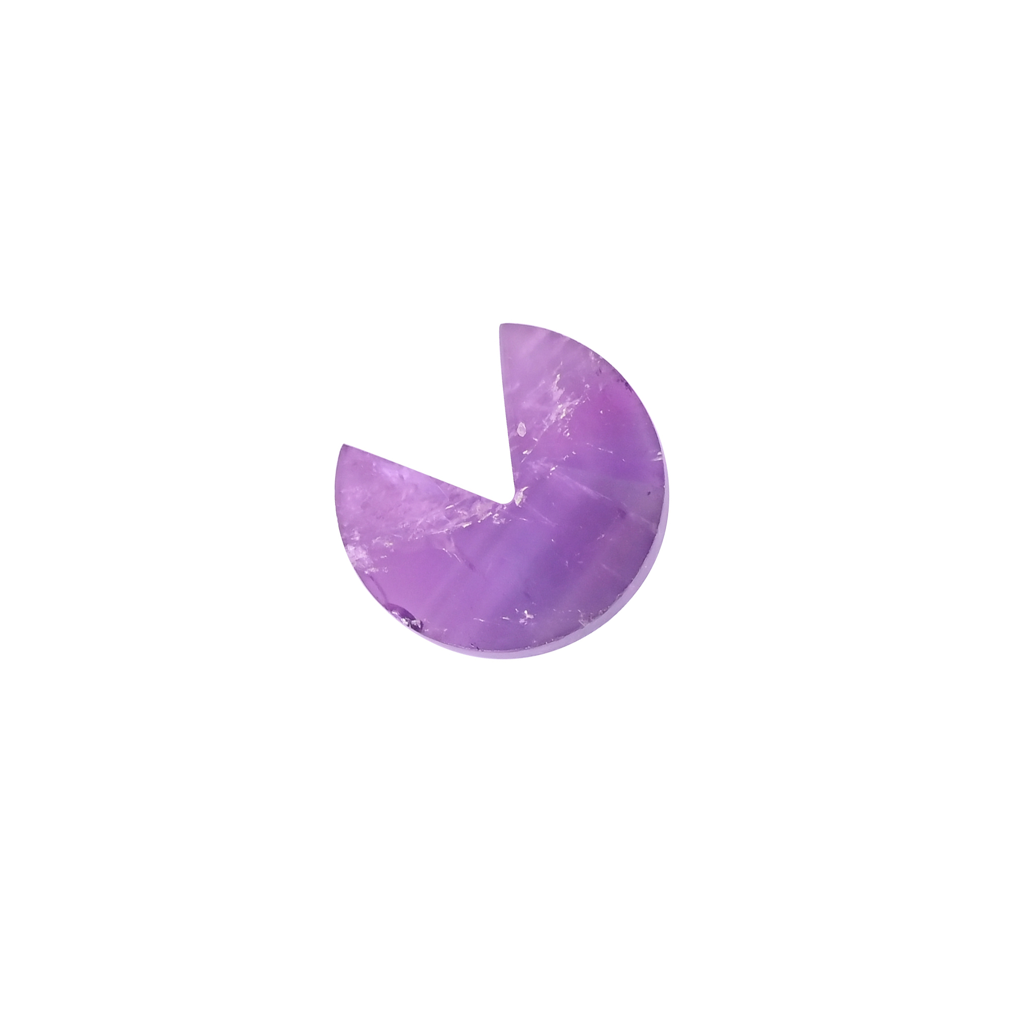 Natural Amethyst Loose Gemstone -127 Carat 20x18 mm Smooth Stone for Jewelry Making 1 Pcs
