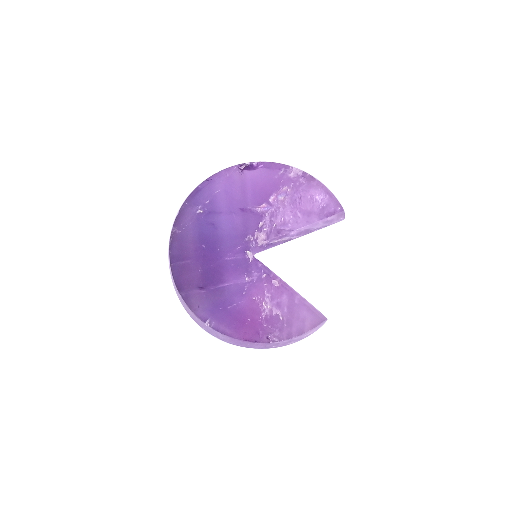Natural Amethyst Loose Gemstone -127 Carat 20x18 mm Smooth Stone for Jewelry Making   1 Pcs