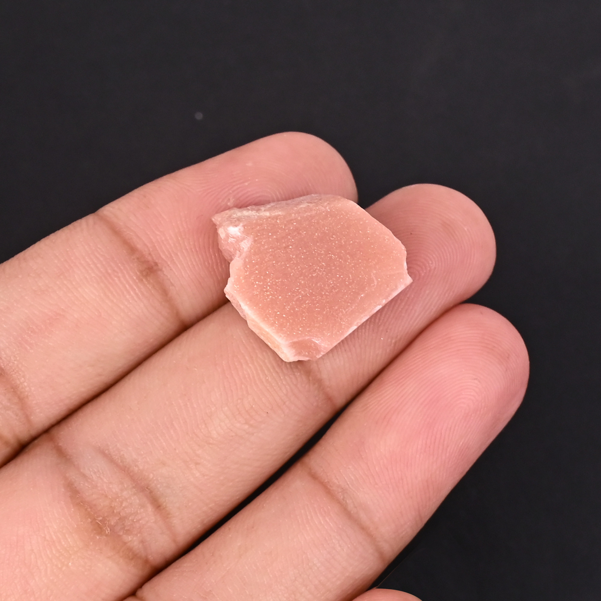 Natural Peach Moonstone Loose Gemstone 191 carat 16x12 mm Raw-Rough Stone for Jewelry Making  1 Pcs