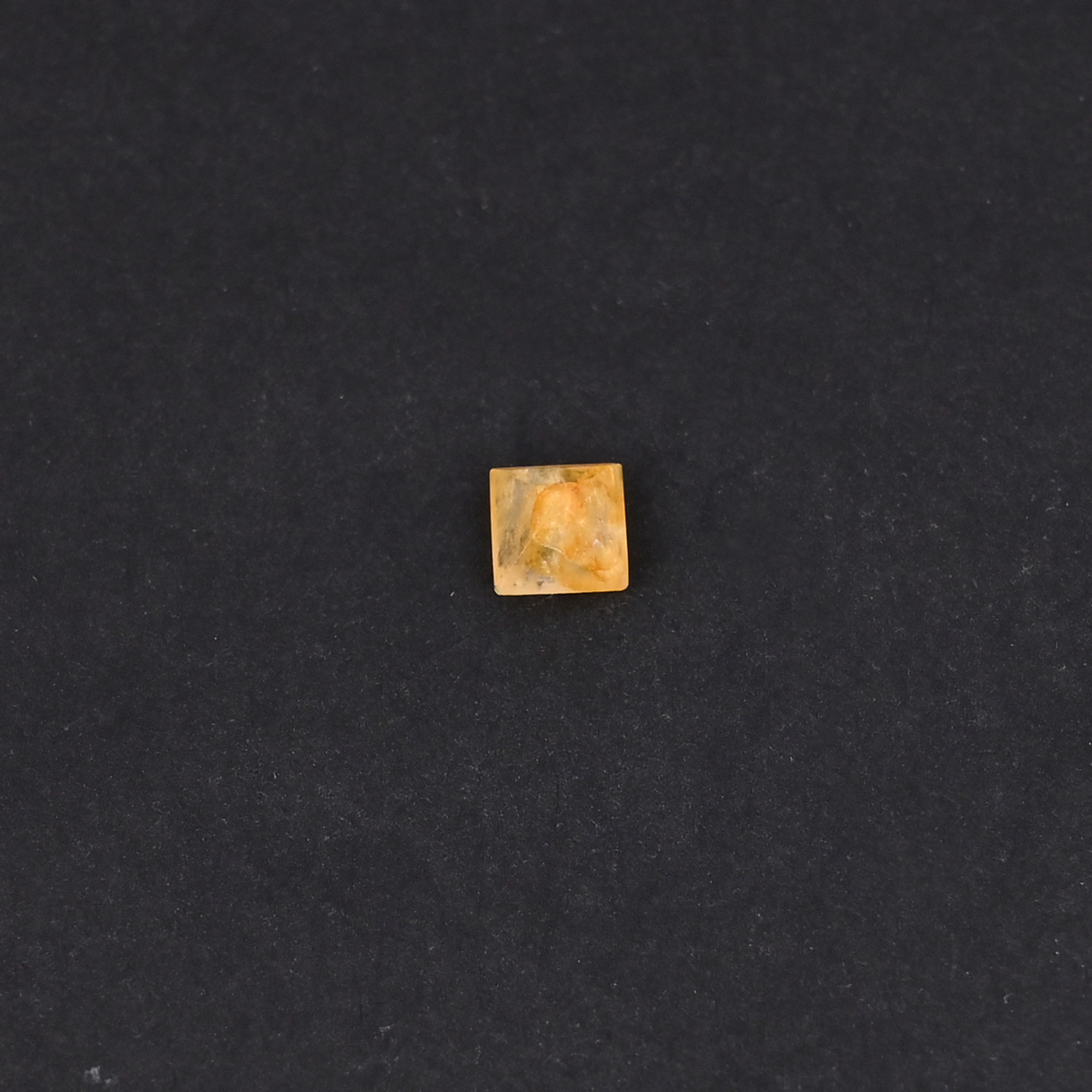 Natural Yellow Aventurine Loose Gemstone 25 Carat 5x5 mm Flat-back Cabochon for Jewelry Making  5 Pcs